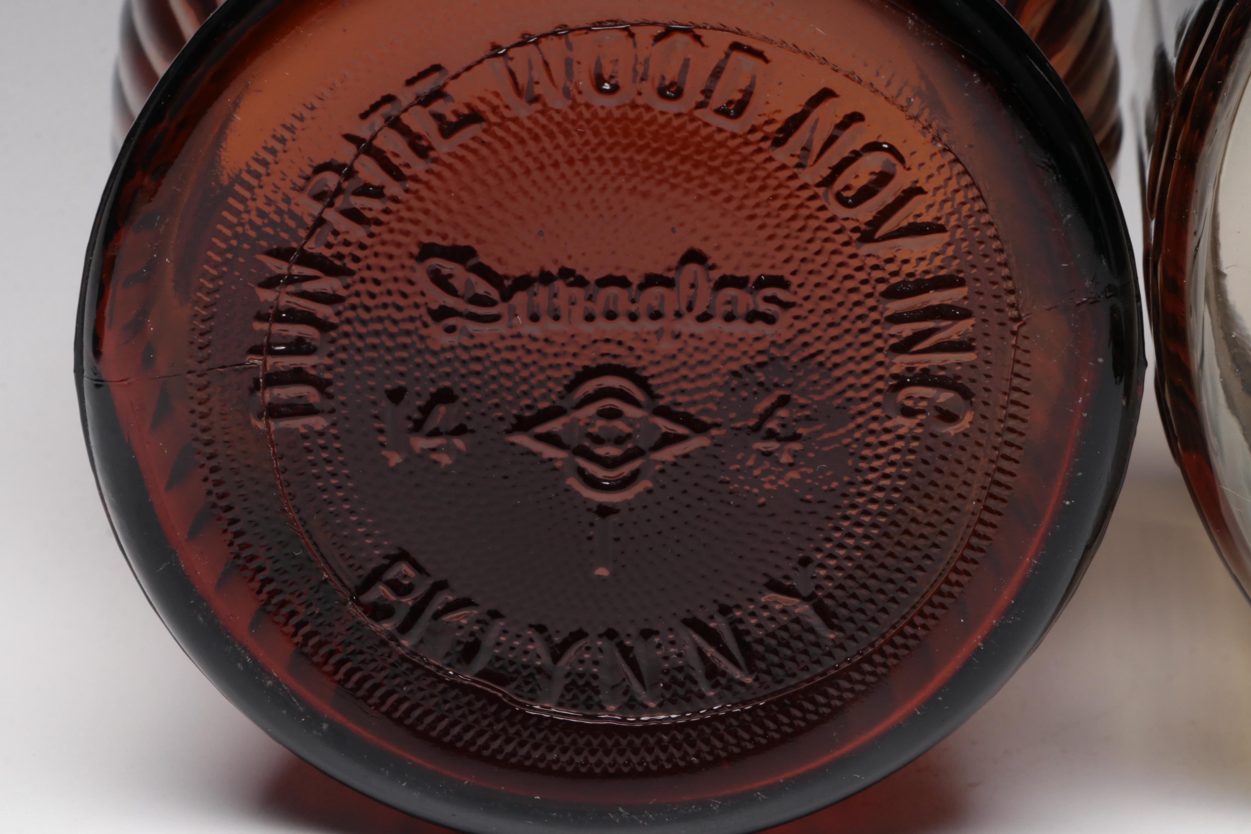 Union Leader Cut Plug Tobacco Tin with Other Mid-Century Humidor Jars