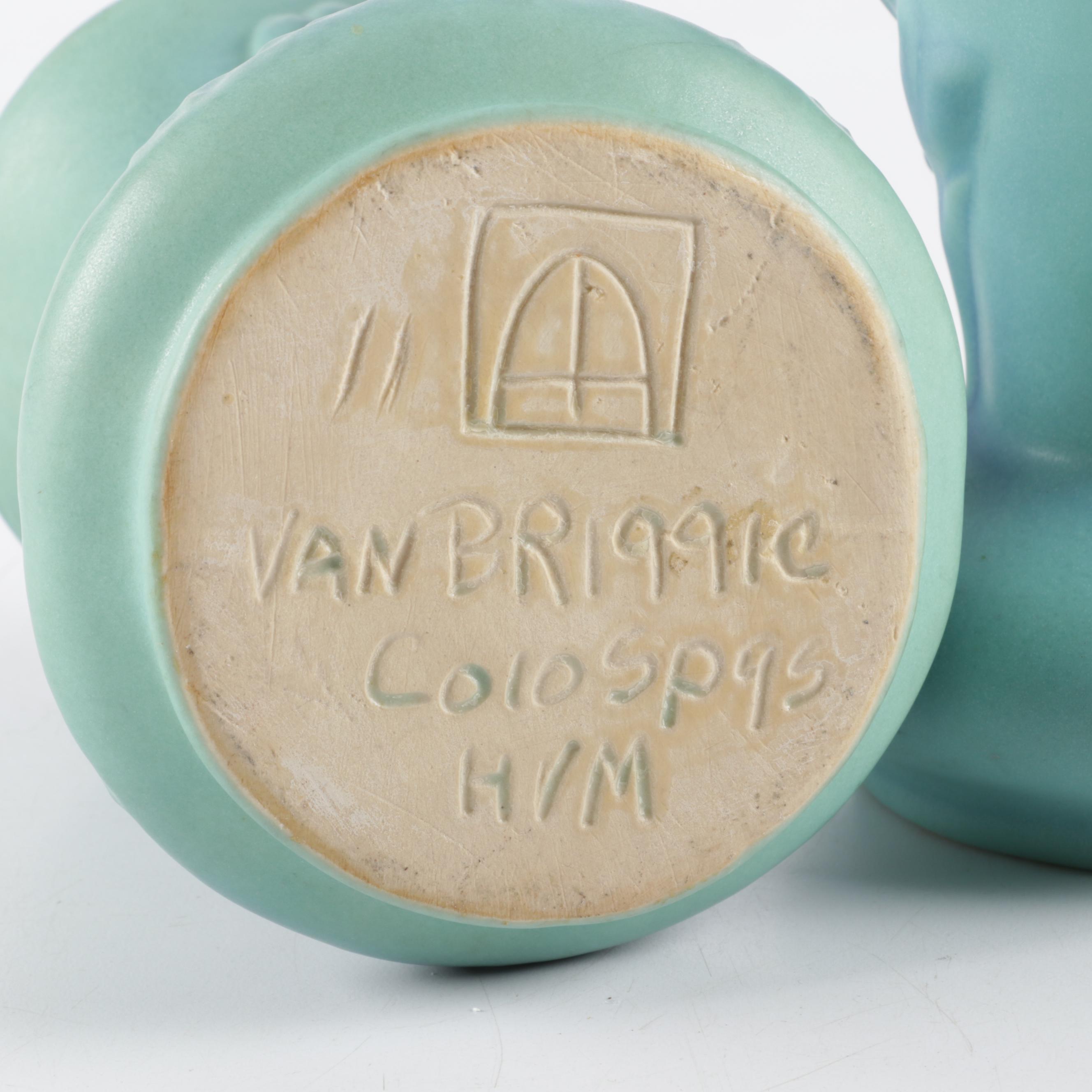 Pair of Van Briggle Pottery Vases, Mid to Late 20th Century