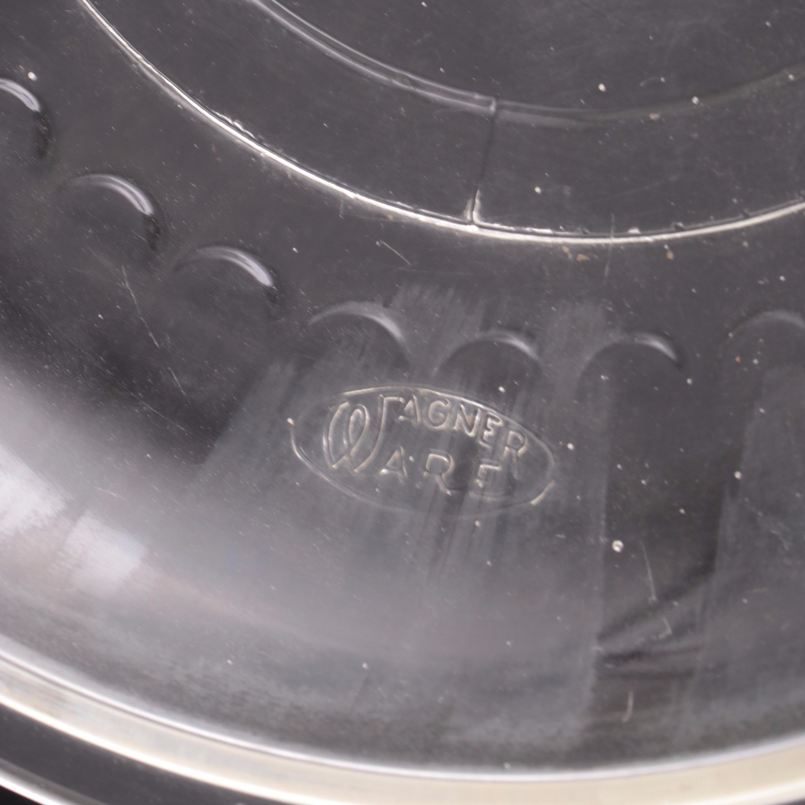 Wagner Ware Glass Pot Lids with Organizer, Mid-20th Century