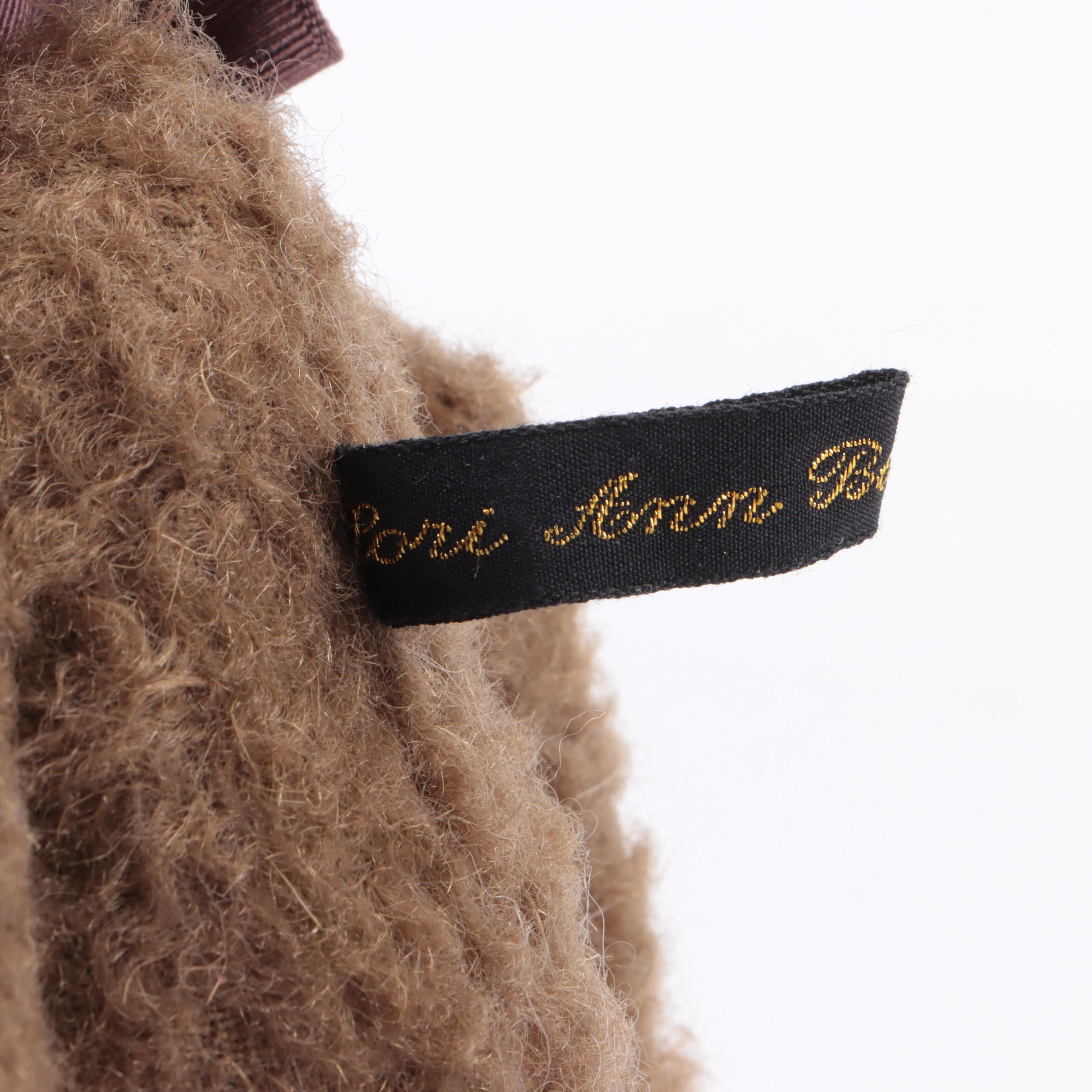 Steiff "Schnuffy Bear" Teddy Bear with Other Stuffed Rabbit Figures, 1980s