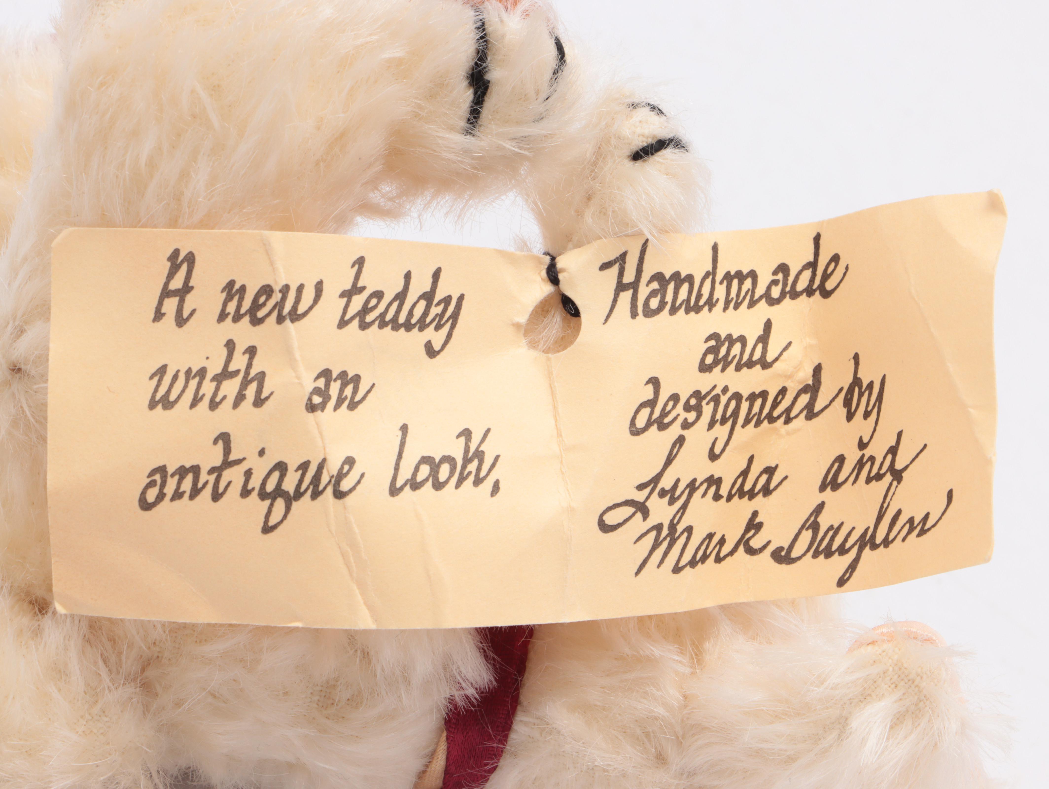 Steiff "Schnuffy Bear" Teddy Bear with Other Stuffed Rabbit Figures, 1980s