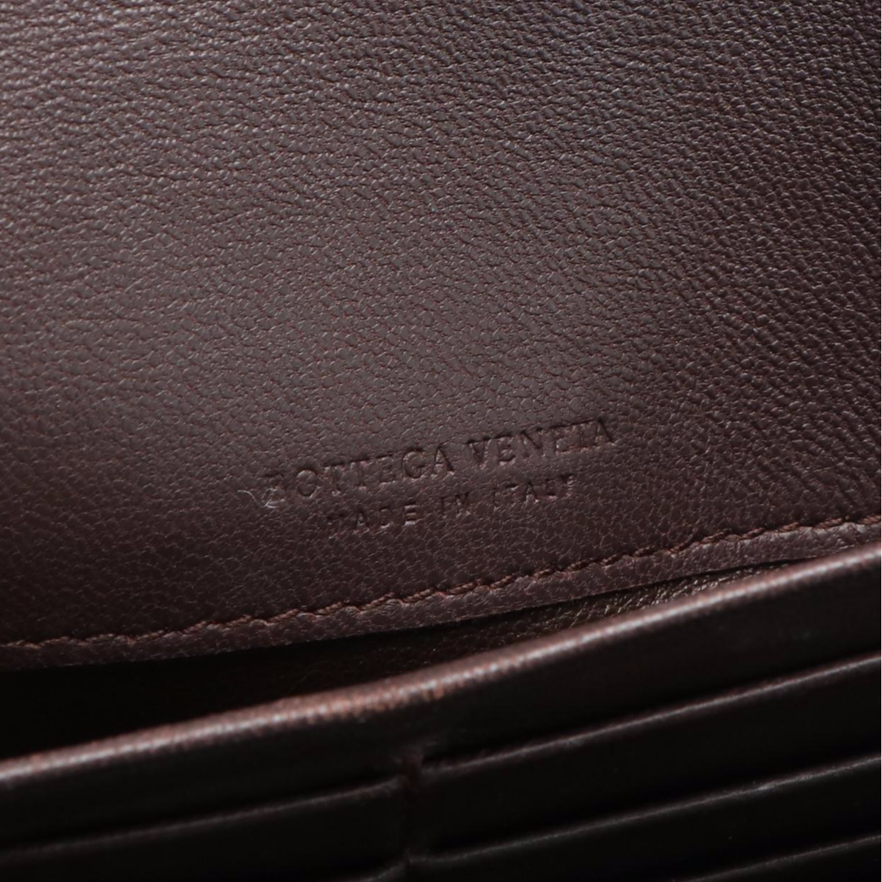 Bottega Veneta Intrecciato Nappa Brown Leather Continental Wallet