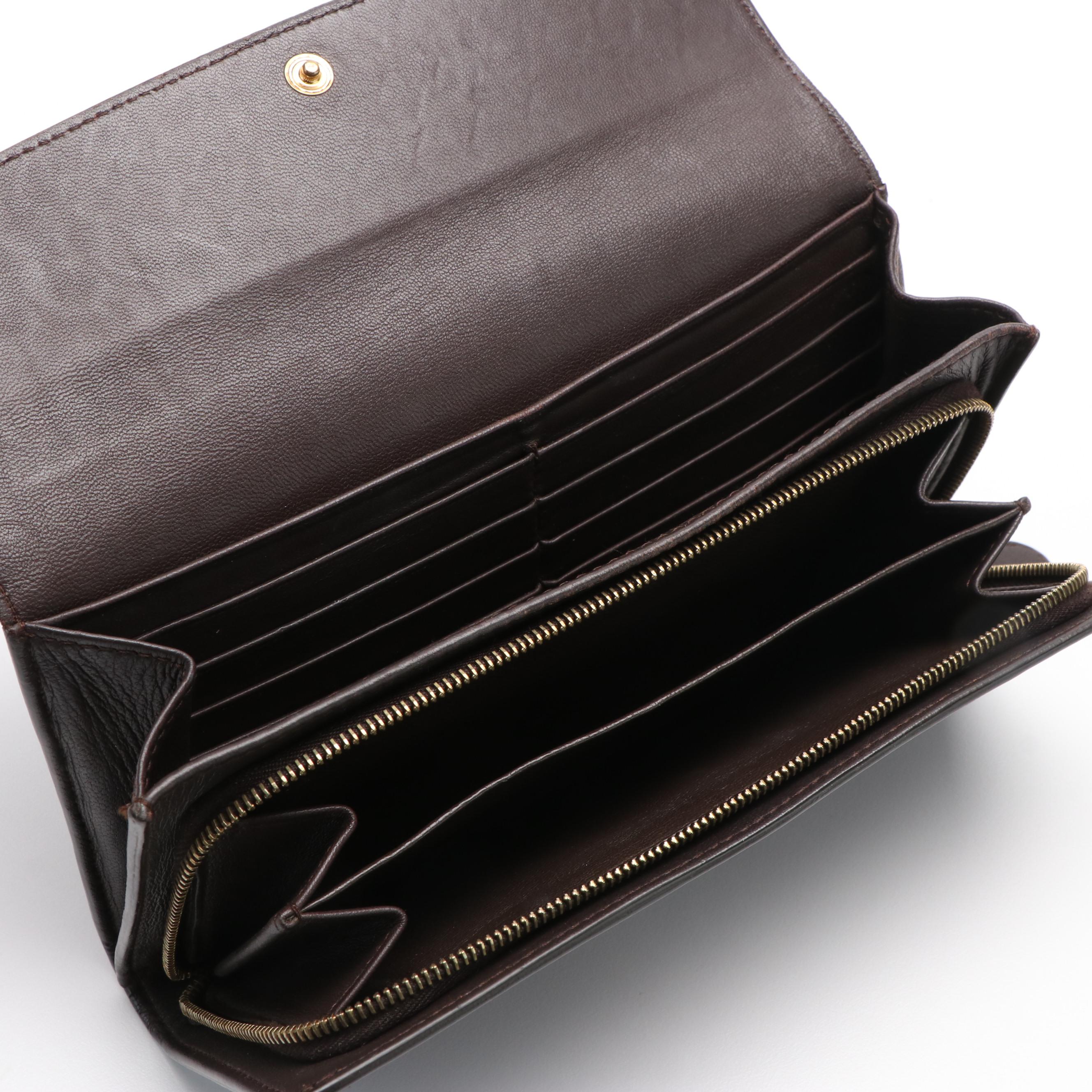 Bottega Veneta Intrecciato Nappa Brown Leather Continental Wallet