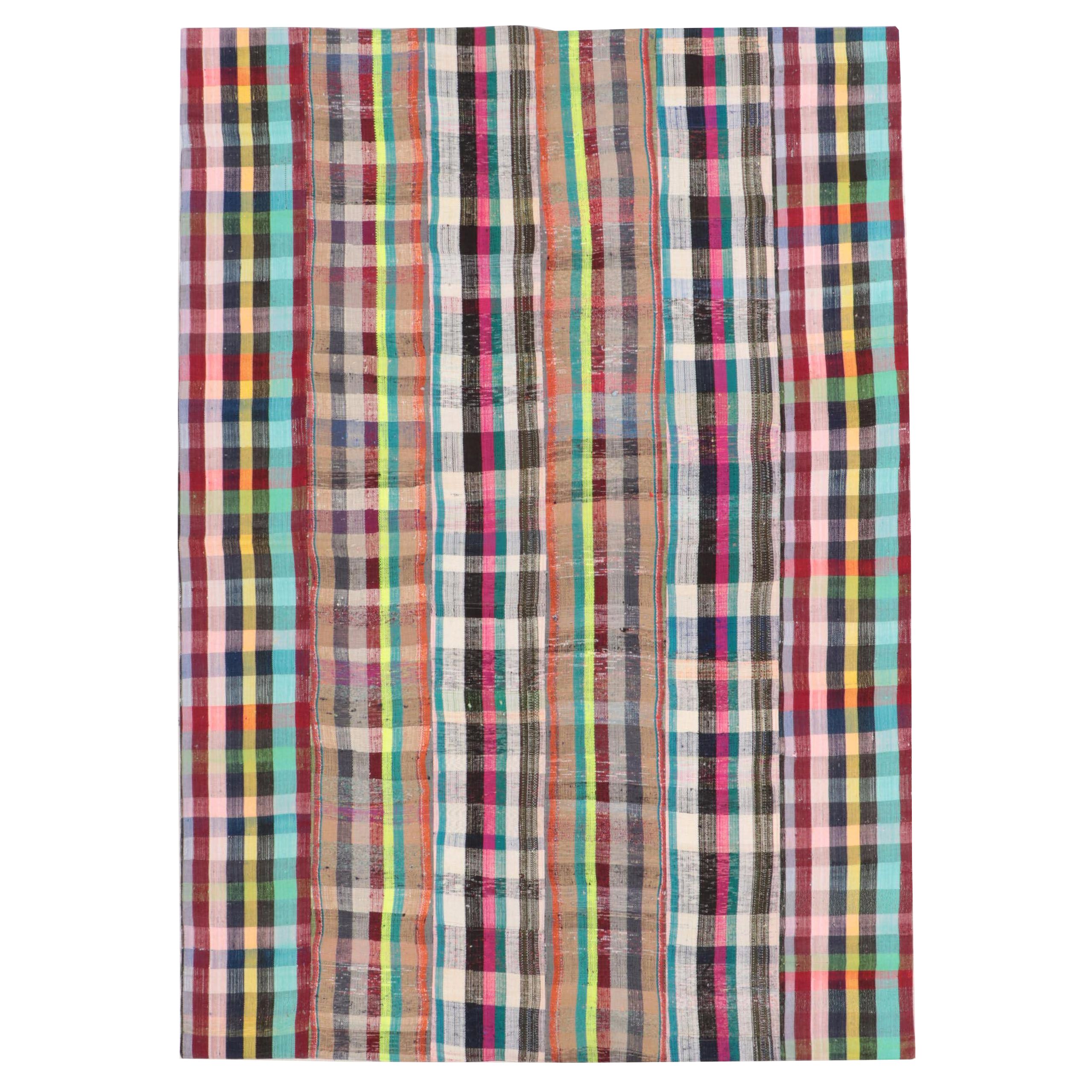 8' x 11'5 Handmade Turkish Pieced Patchwork Area Rug