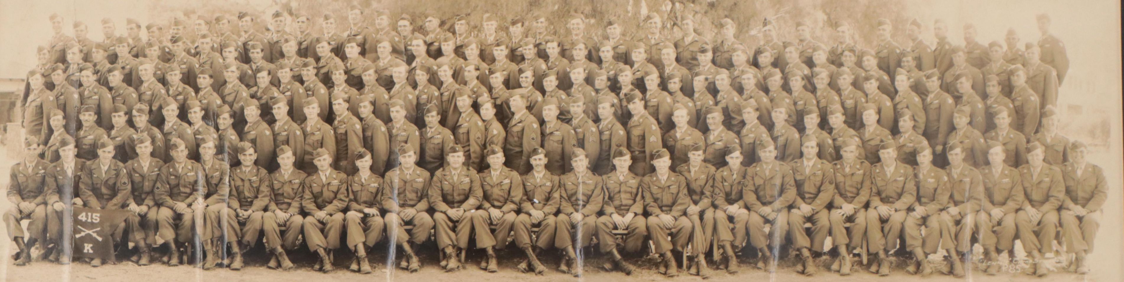 Silver Gelatin Photograph of Group Military Portrait and More