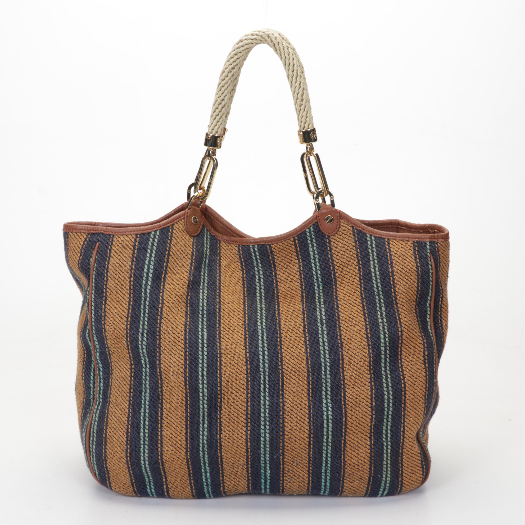 Tori Burch Woven Shoulder Bag