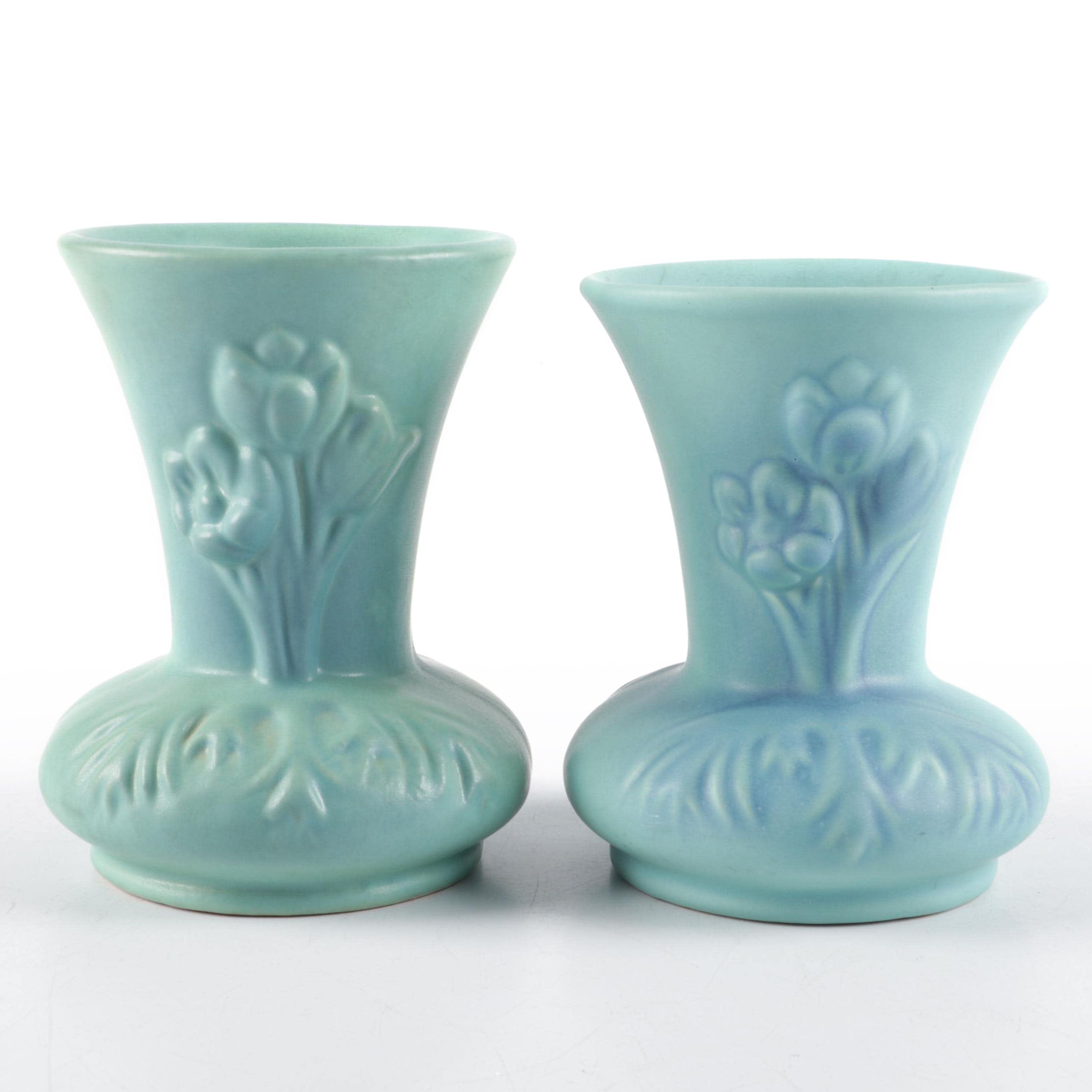 Pair of Van Briggle Pottery Vases, Mid to Late 20th Century