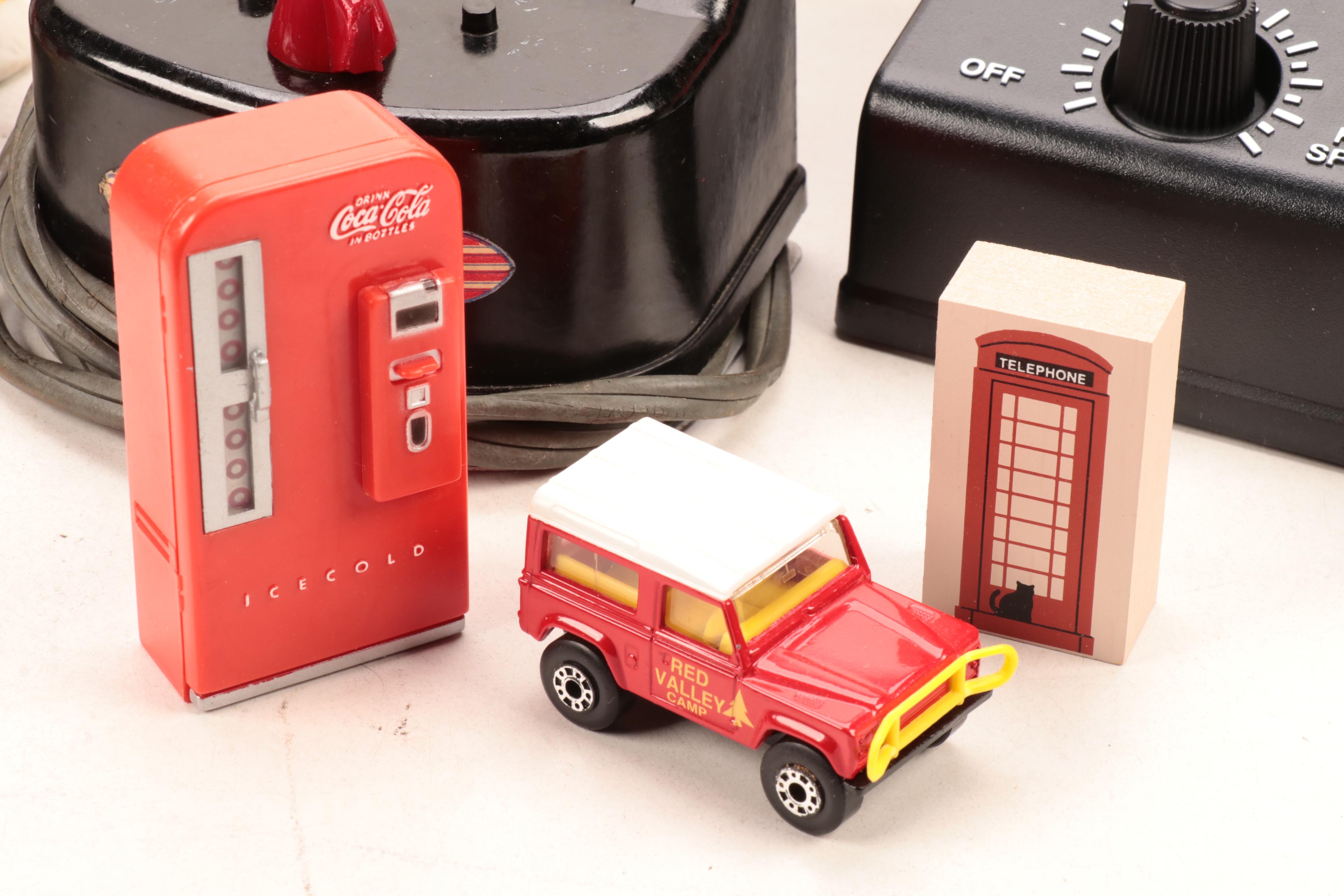 Lionel and American Flyer Transformers with Other Train Accessories and Decor