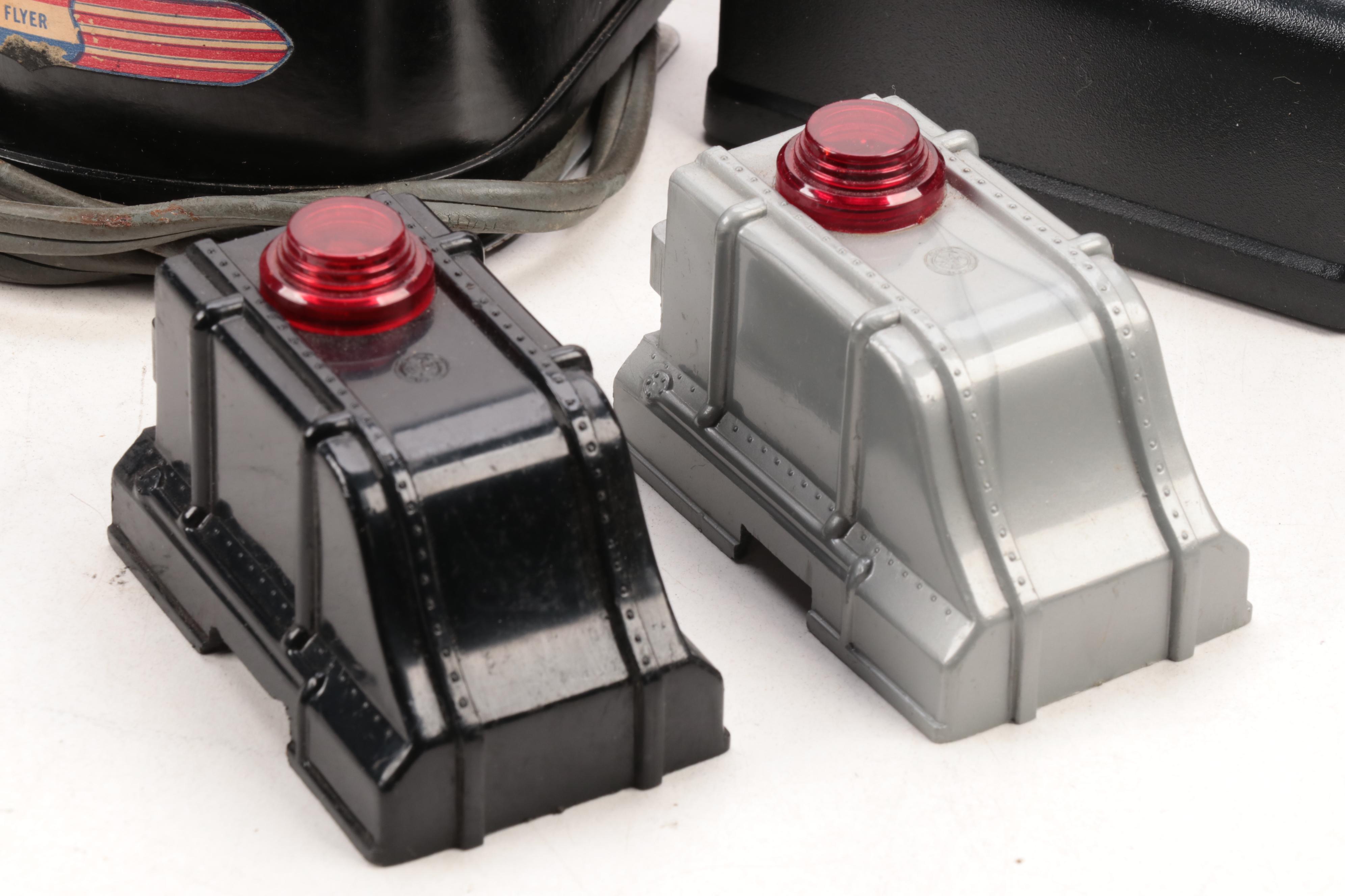 Lionel and American Flyer Transformers with Other Train Accessories and Decor