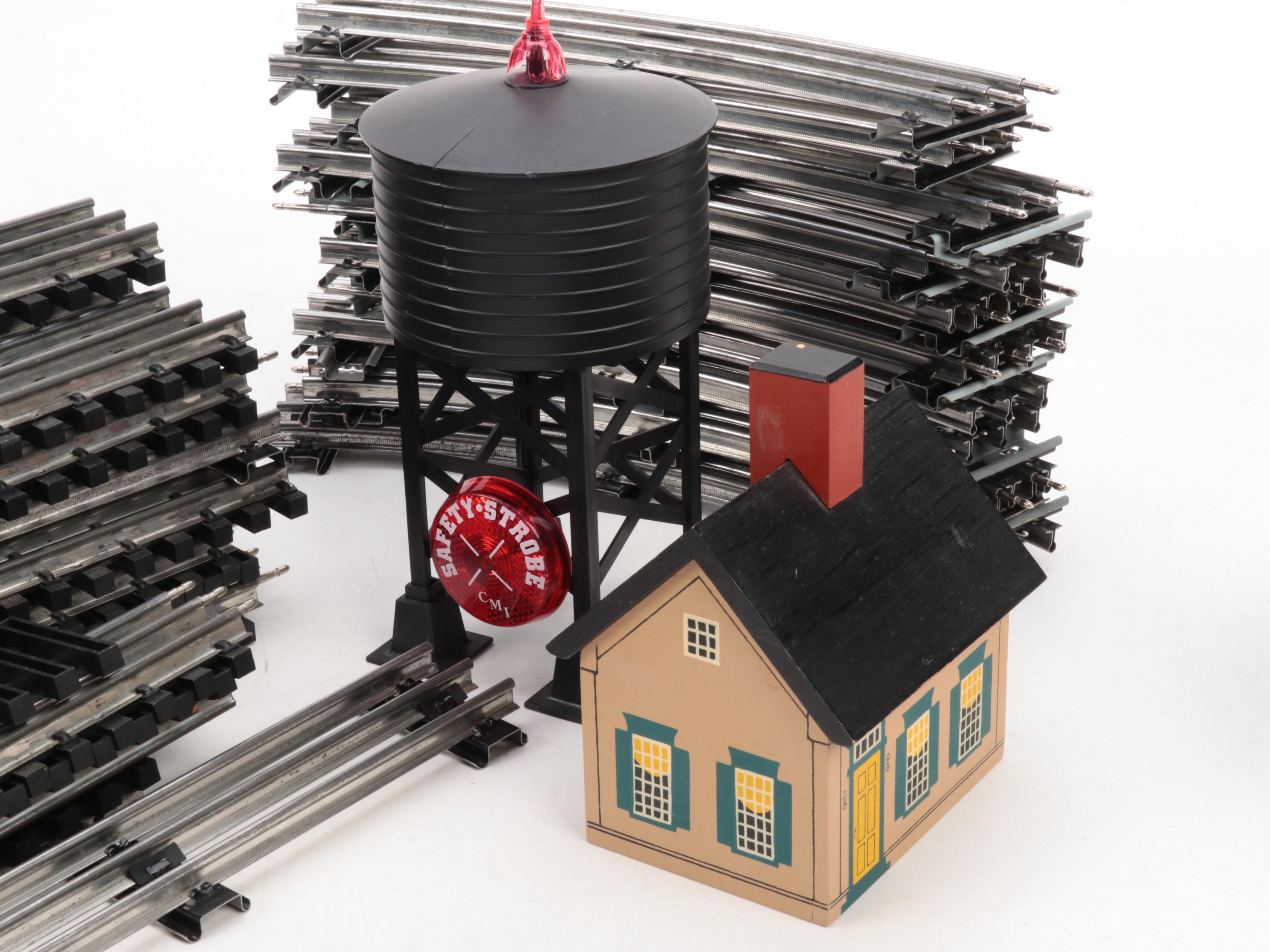 Lionel and American Flyer Transformers with Other Train Accessories and Decor