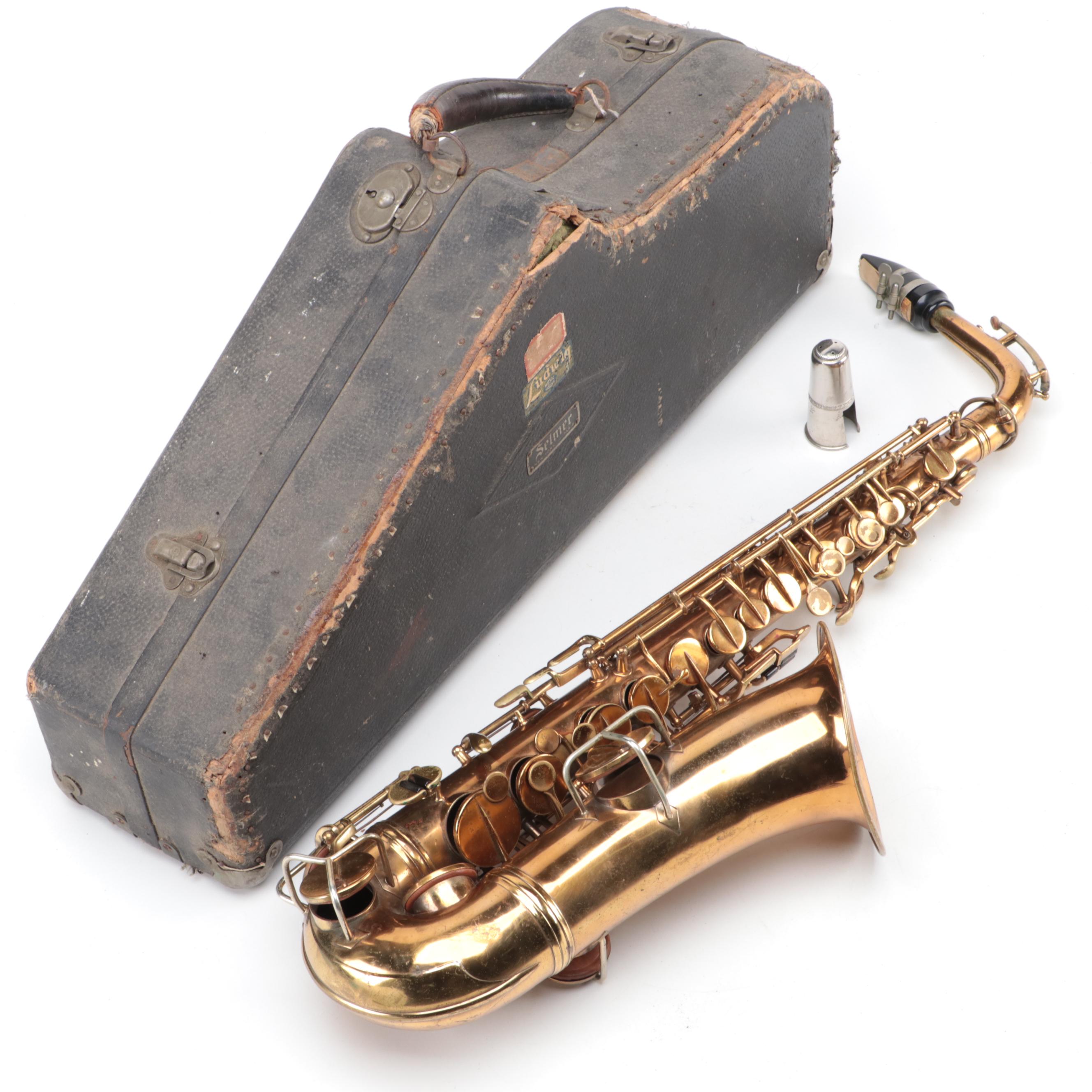C.G. Conn Brass Saxophone, with Selma Case, Circa 1913