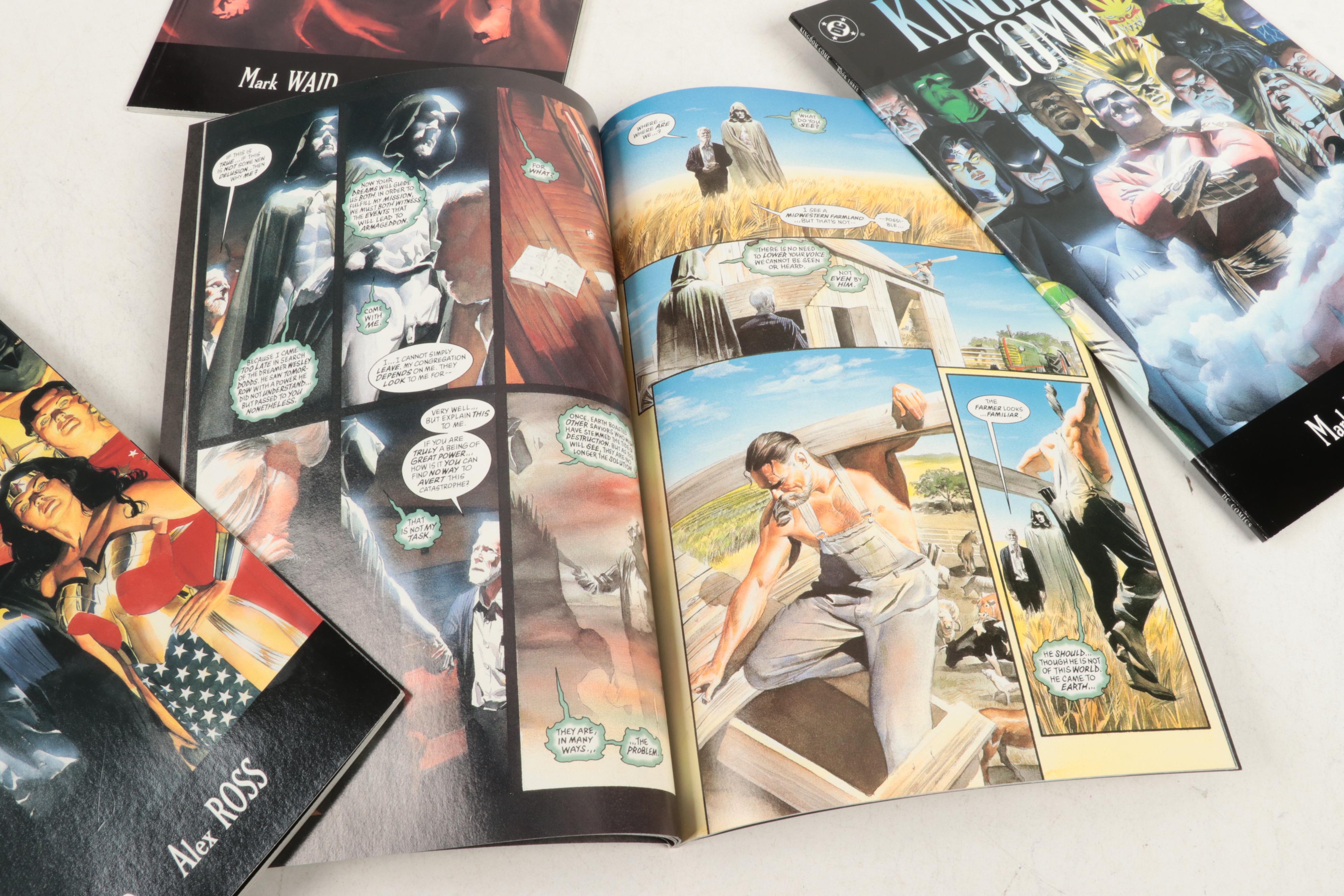 Modern Age DC's Kingdom Come Four-Book Set With Marvels Graphic Novels