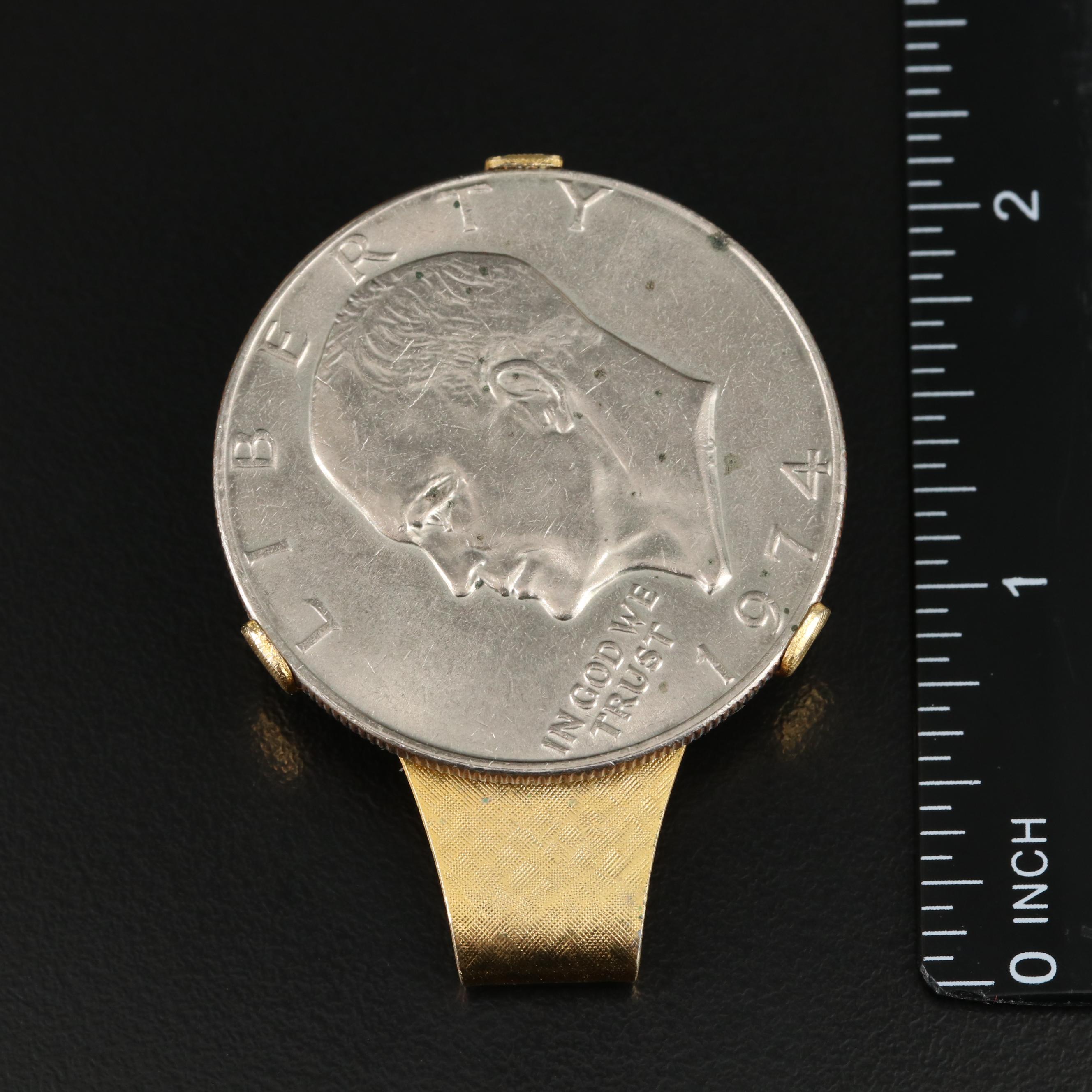 1974 Eisenhower Dollar in Money Clip
