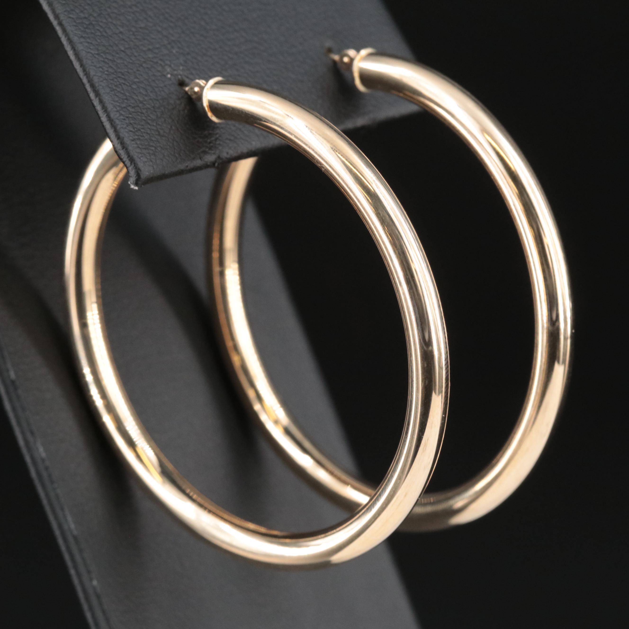 14K Hoop Earrings