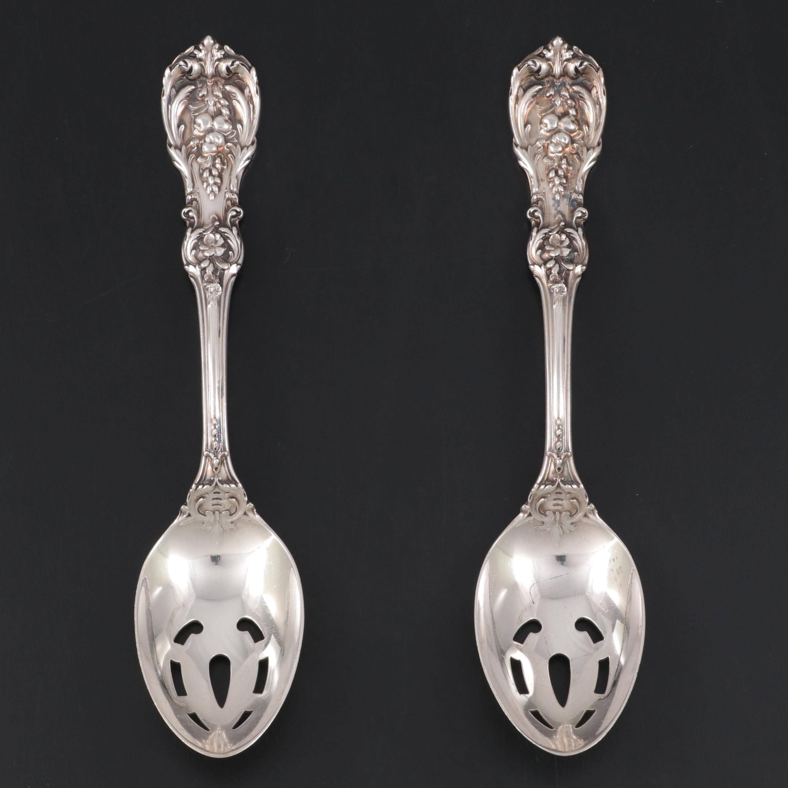Reed & Barton "Francis I" Sterling Silver Pierced Tablespoons, Mid/Late 20th C.