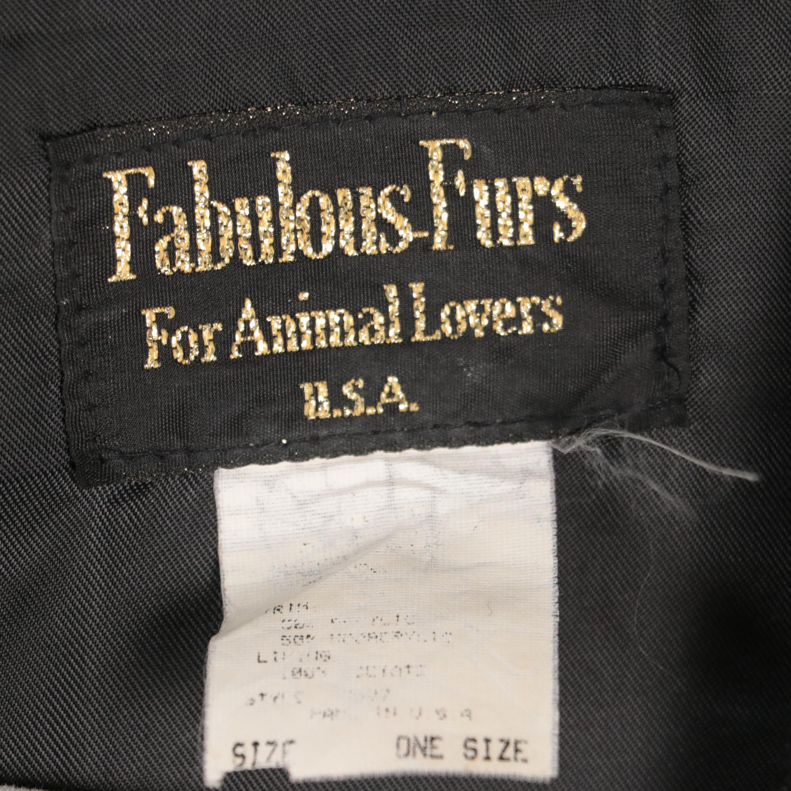 Aristocrat Faux Fur Coat with Donna Salyers' Fabulous Furs Faux Fur Wrap Shawl