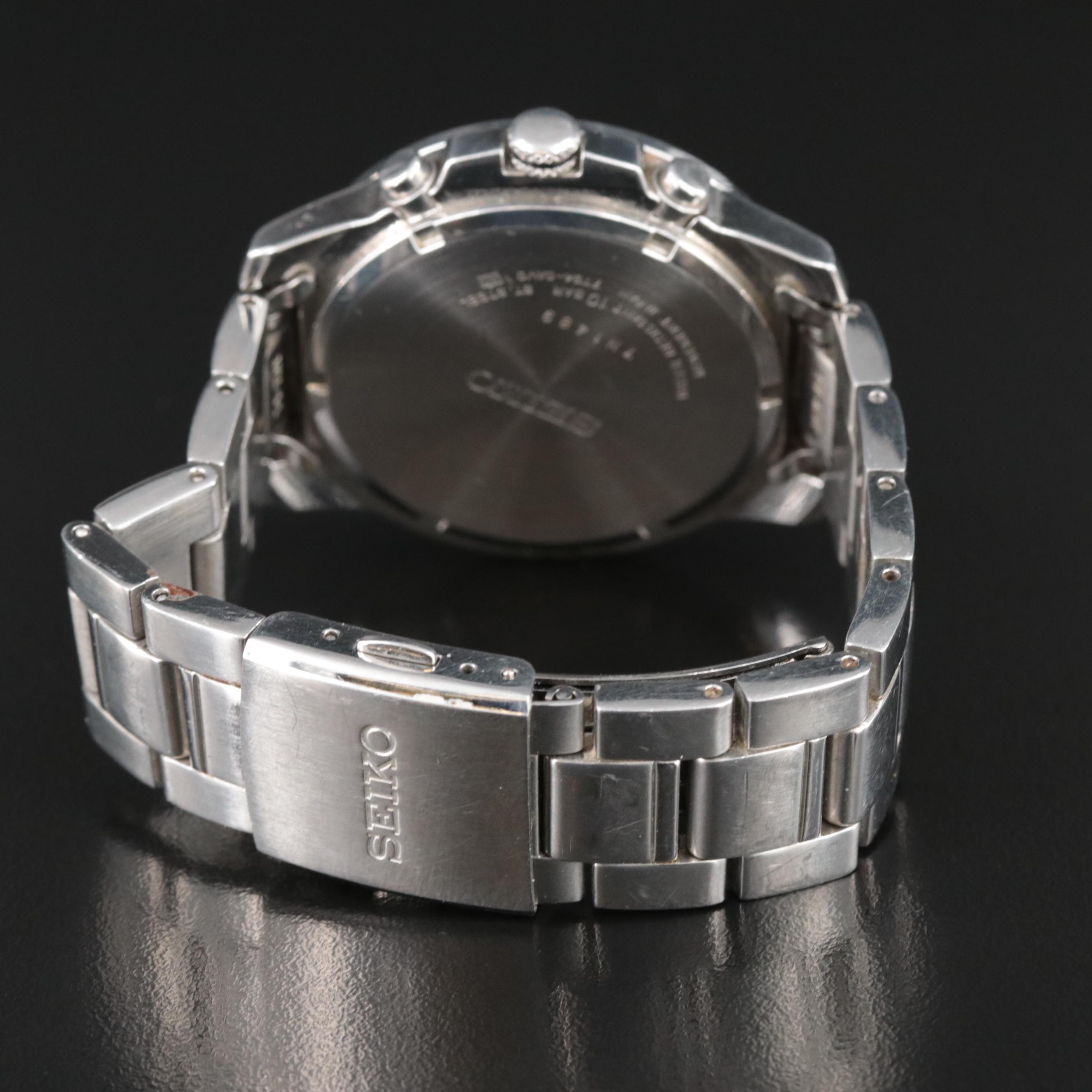 Seiko Gray Dial Classic Chronograph Quartz Watch