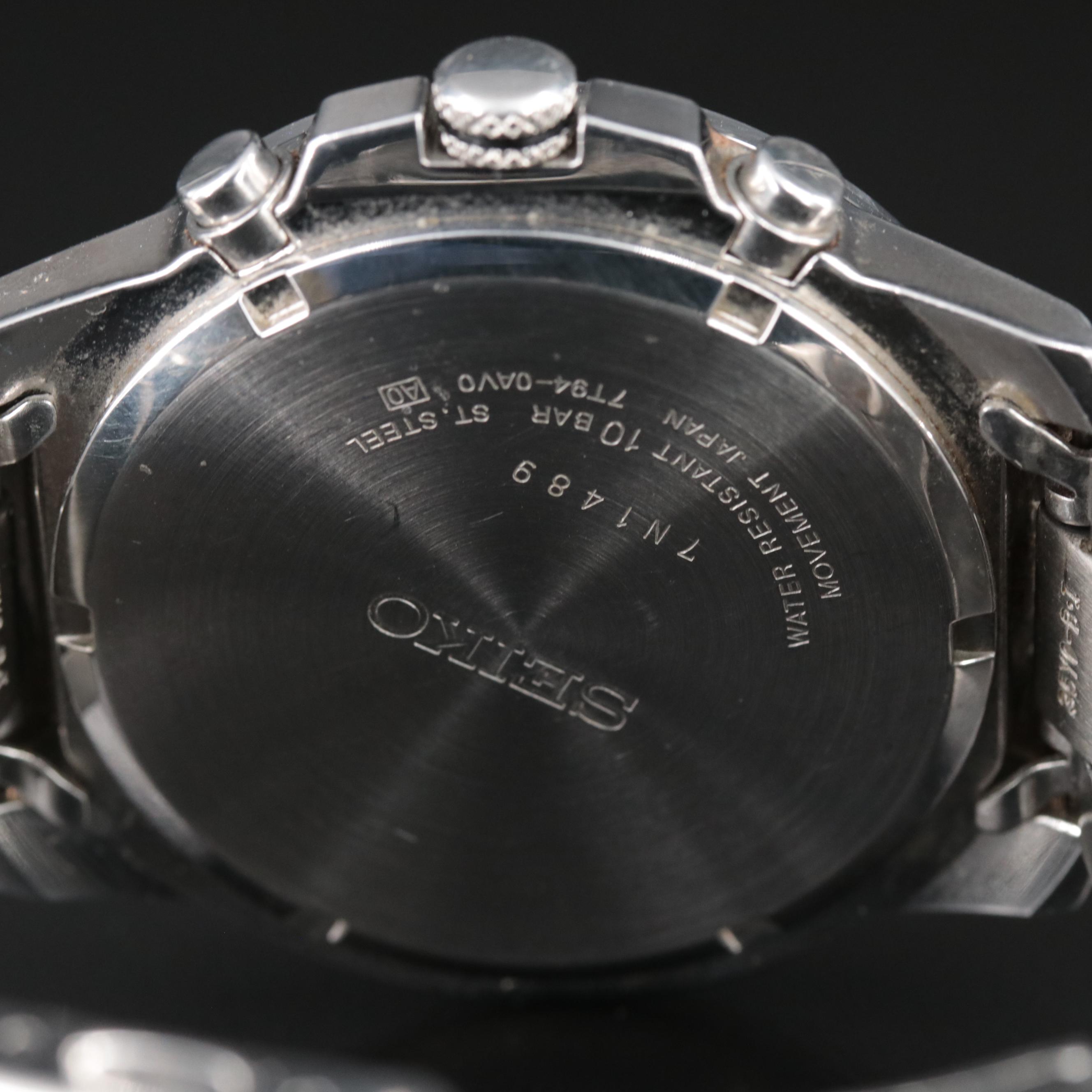 Seiko Gray Dial Classic Chronograph Quartz Watch