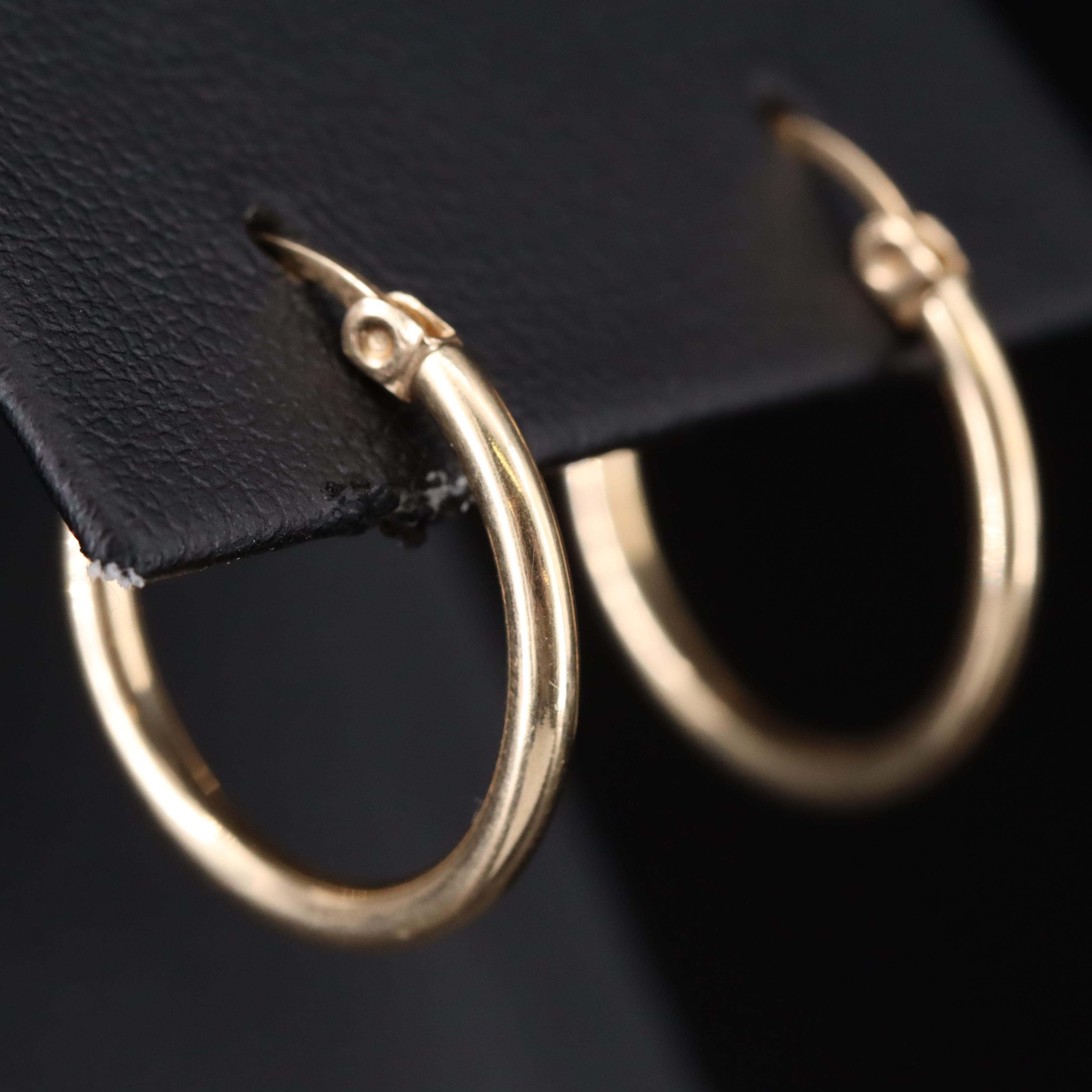 14K Hoop Earrings