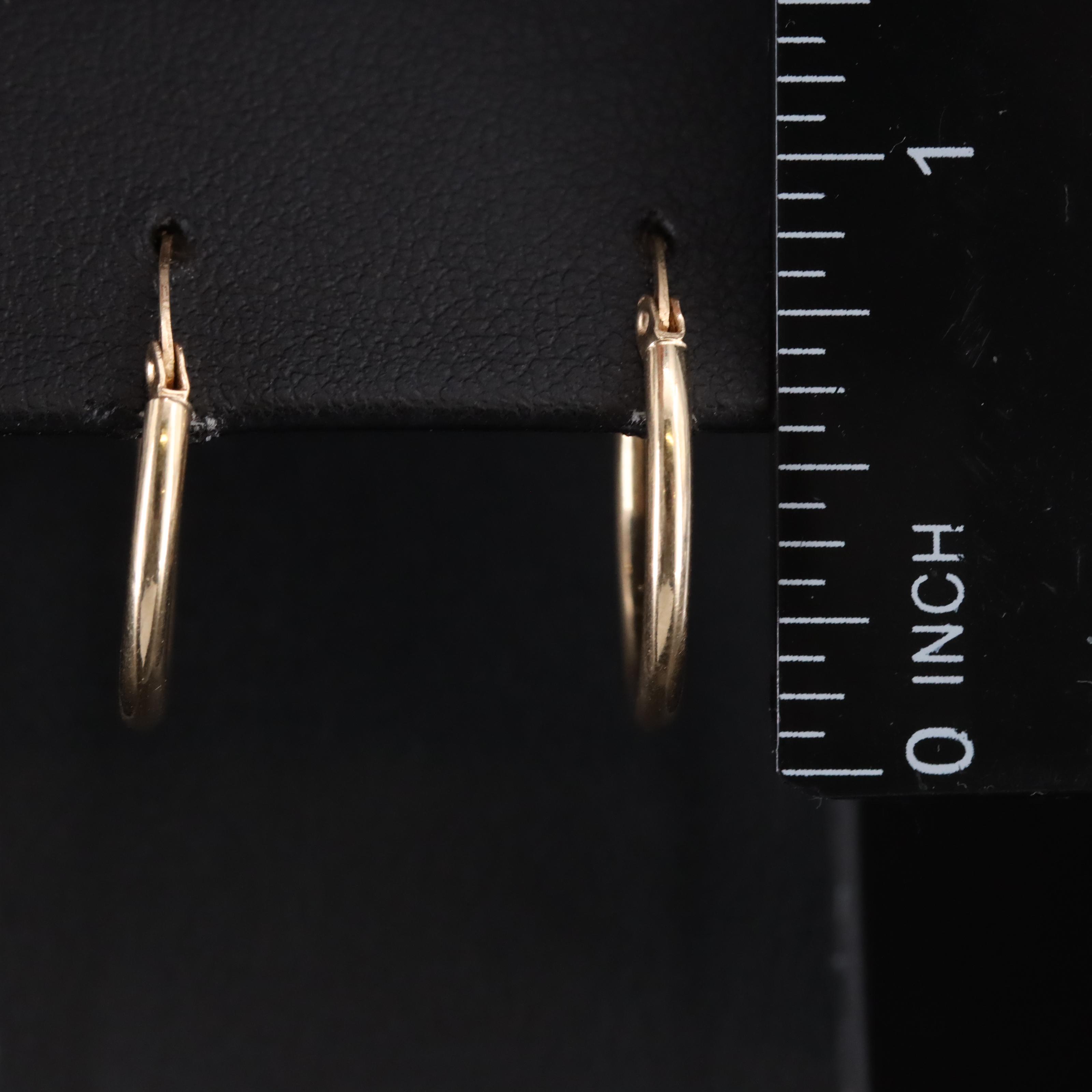 14K Hoop Earrings