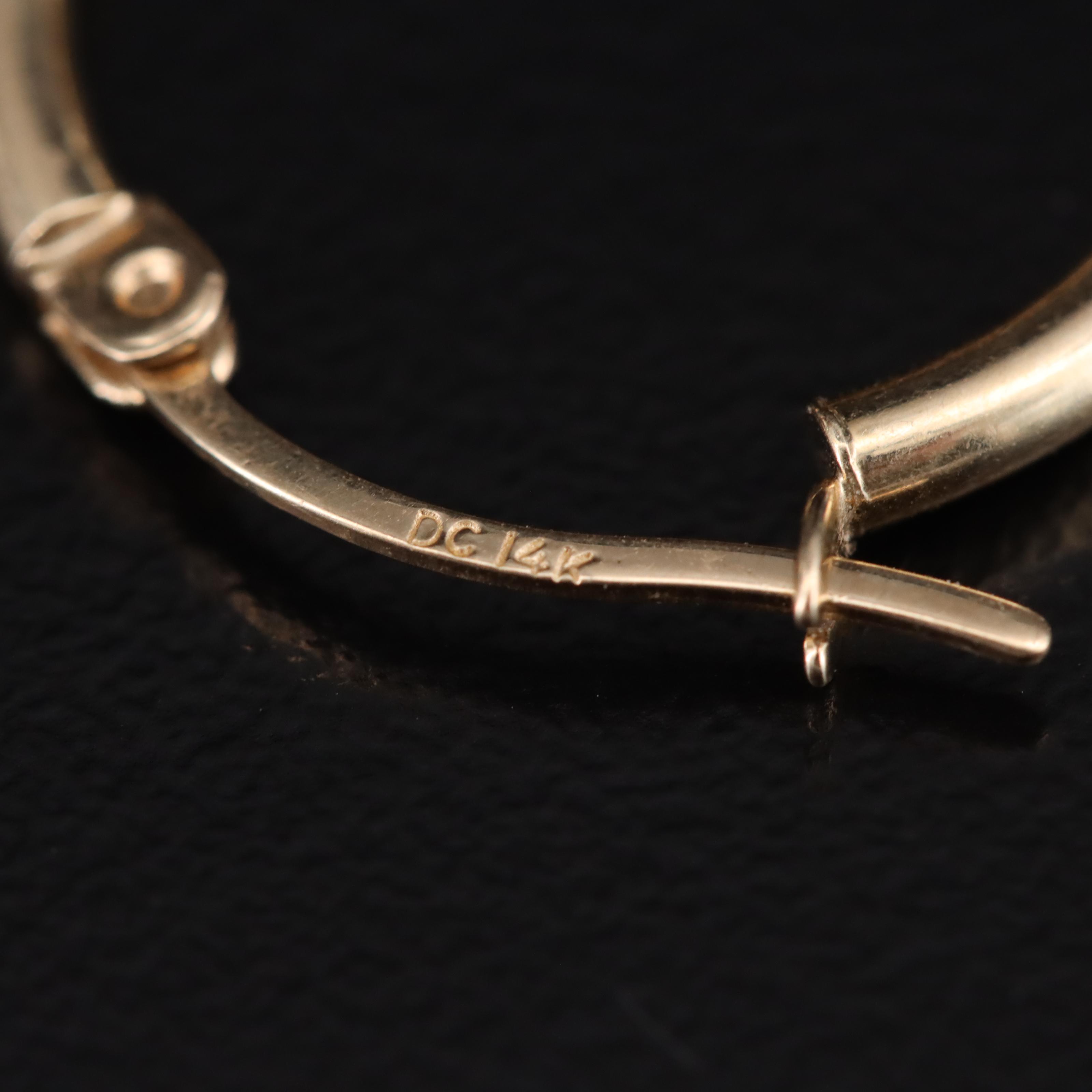 14K Hoop Earrings