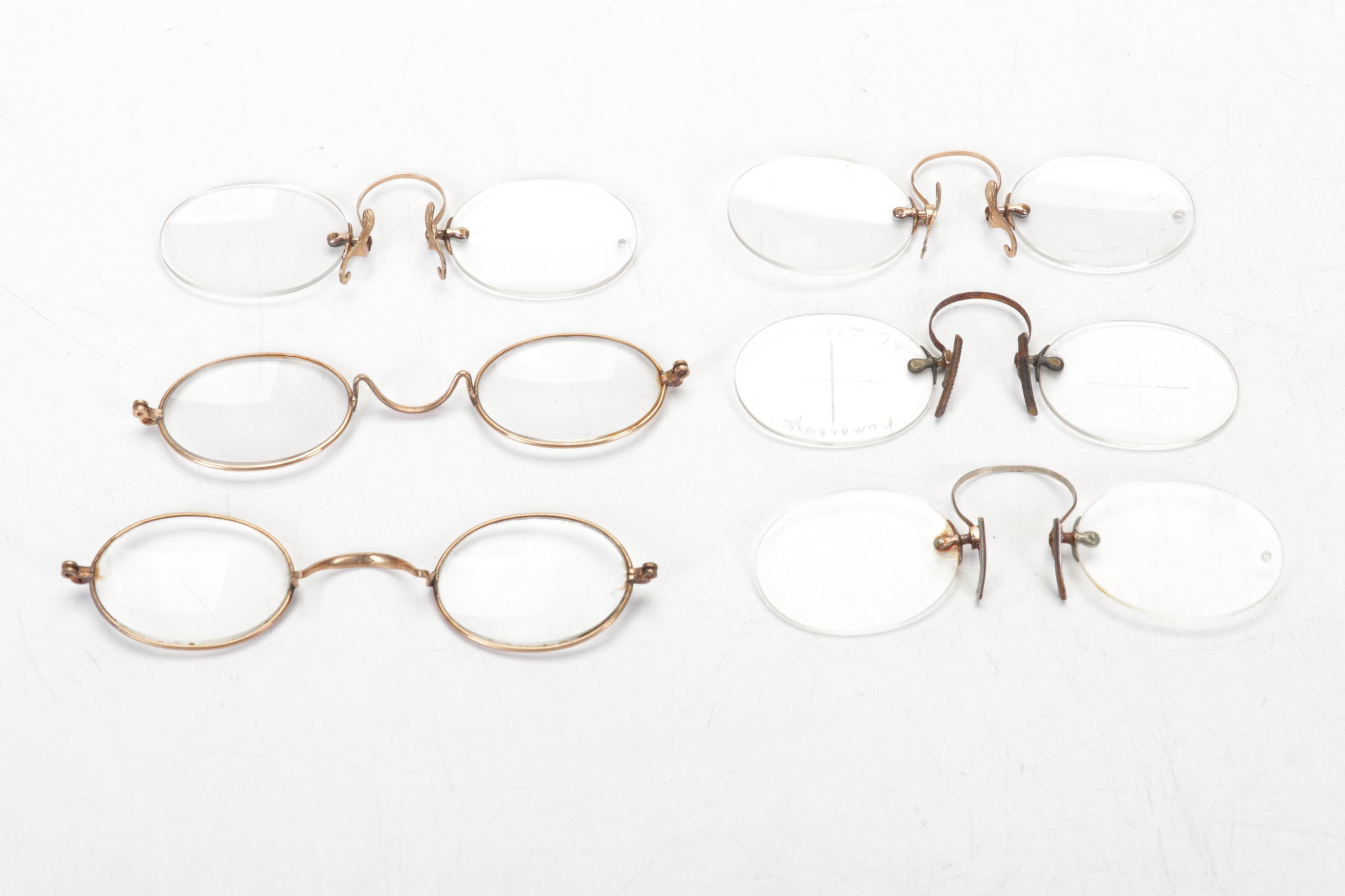 Pince-Nez, Temple Spectacles and Other Glasses, Late 19th/ Early 20th Century