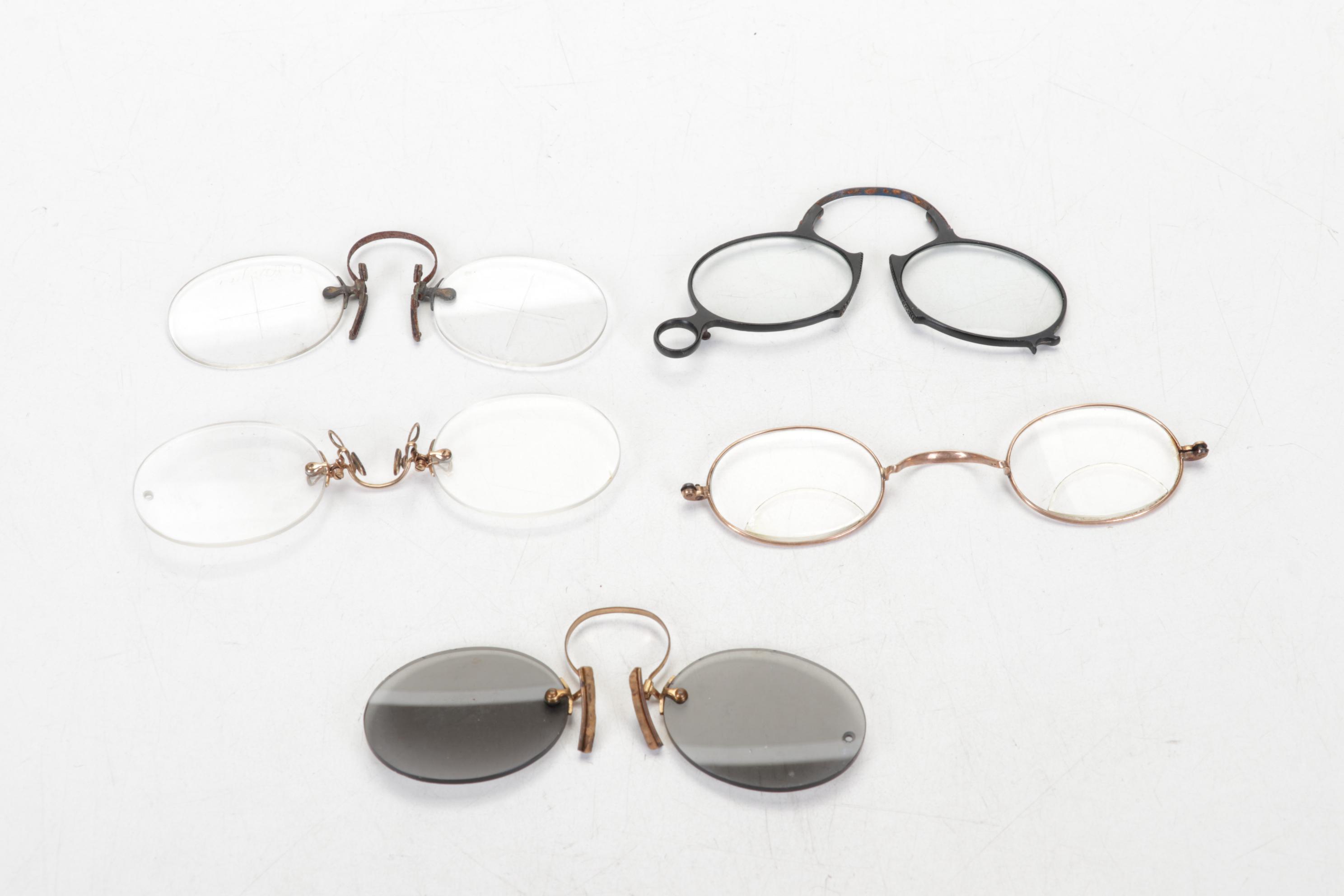 Pince-Nez, Temple Spectacles and Other Glasses, Late 19th/ Early 20th Century