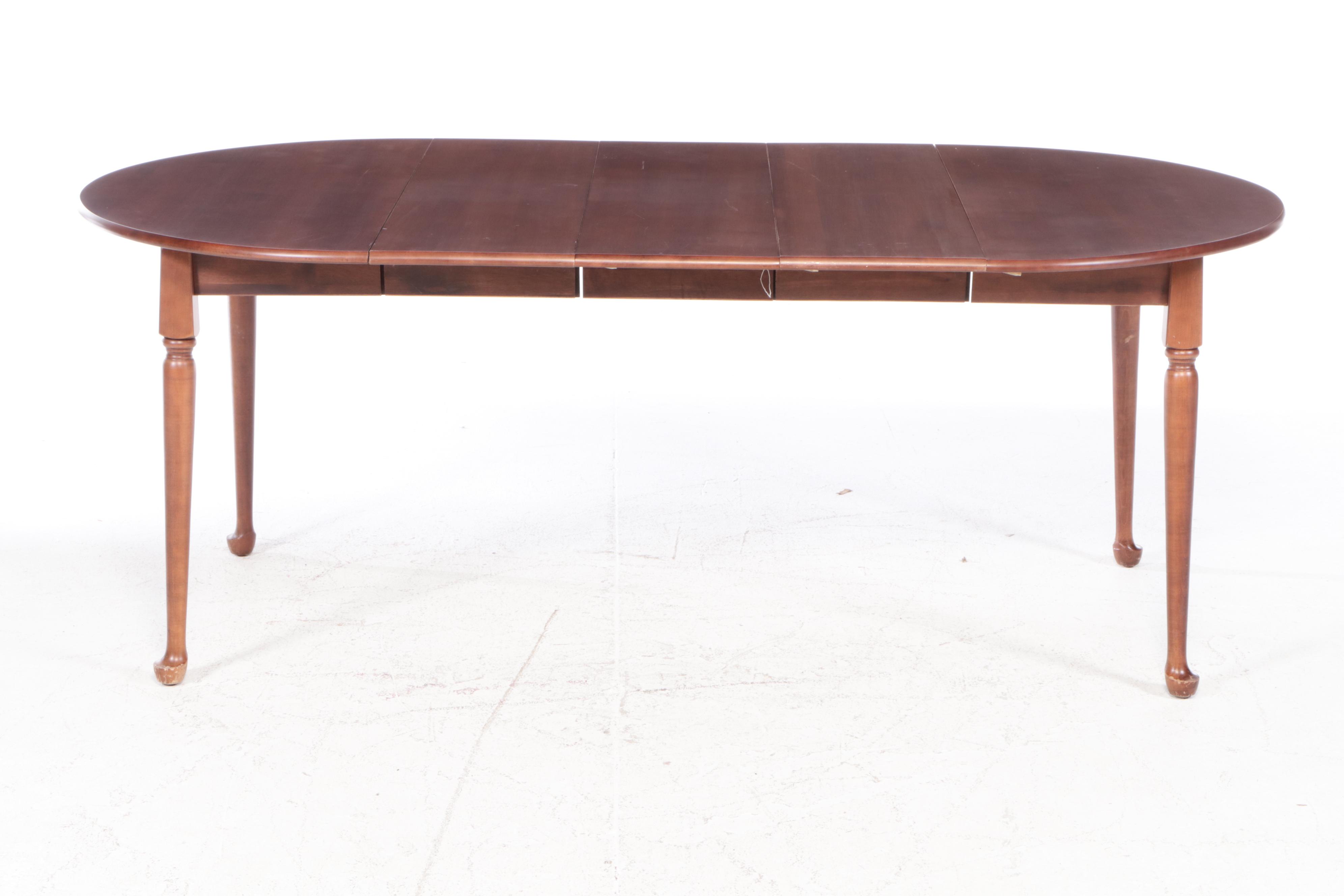 Five-Piece Moosehead Furniture Colonial Style Maple Dining Set in Cherry Finish