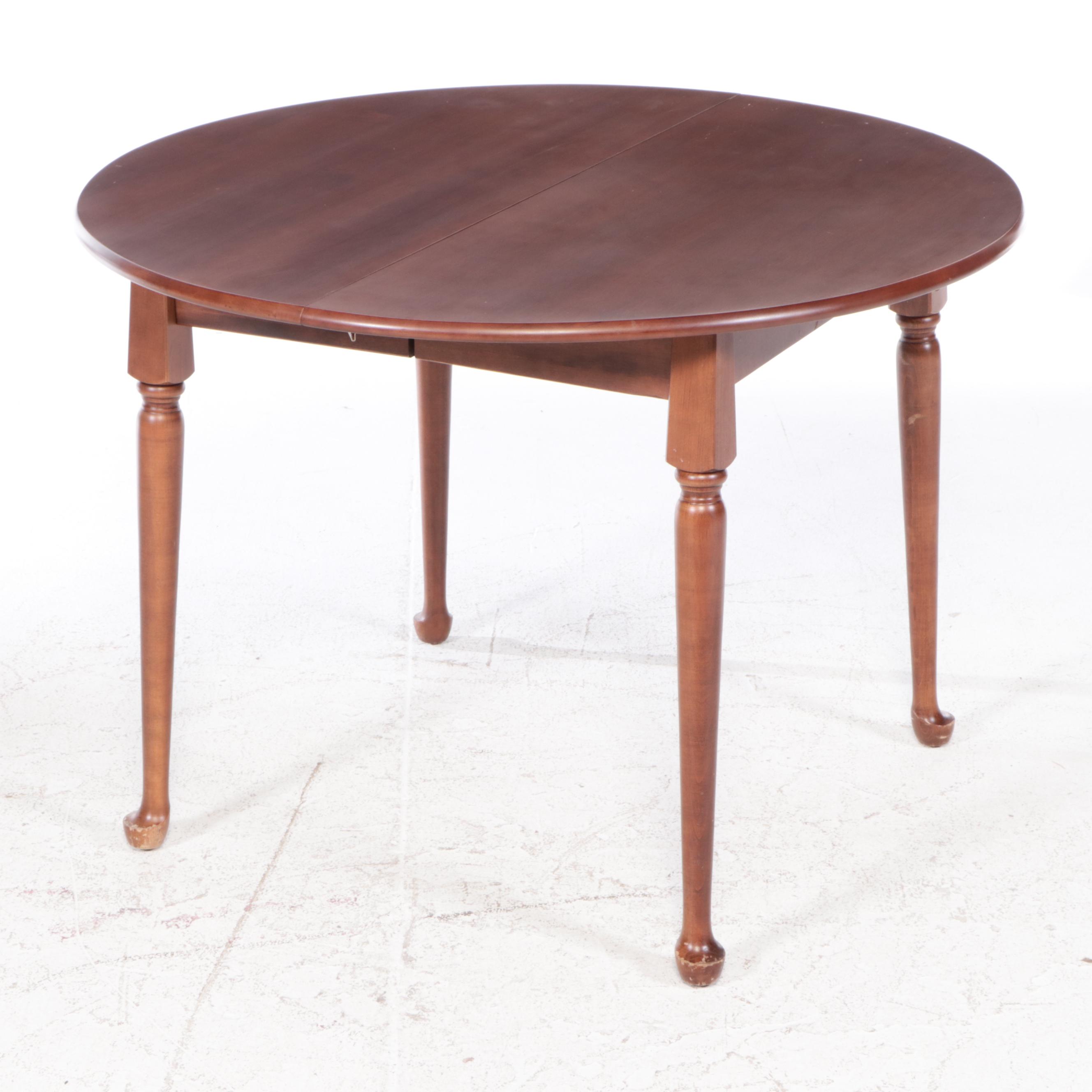 Five-Piece Moosehead Furniture Colonial Style Maple Dining Set in Cherry Finish