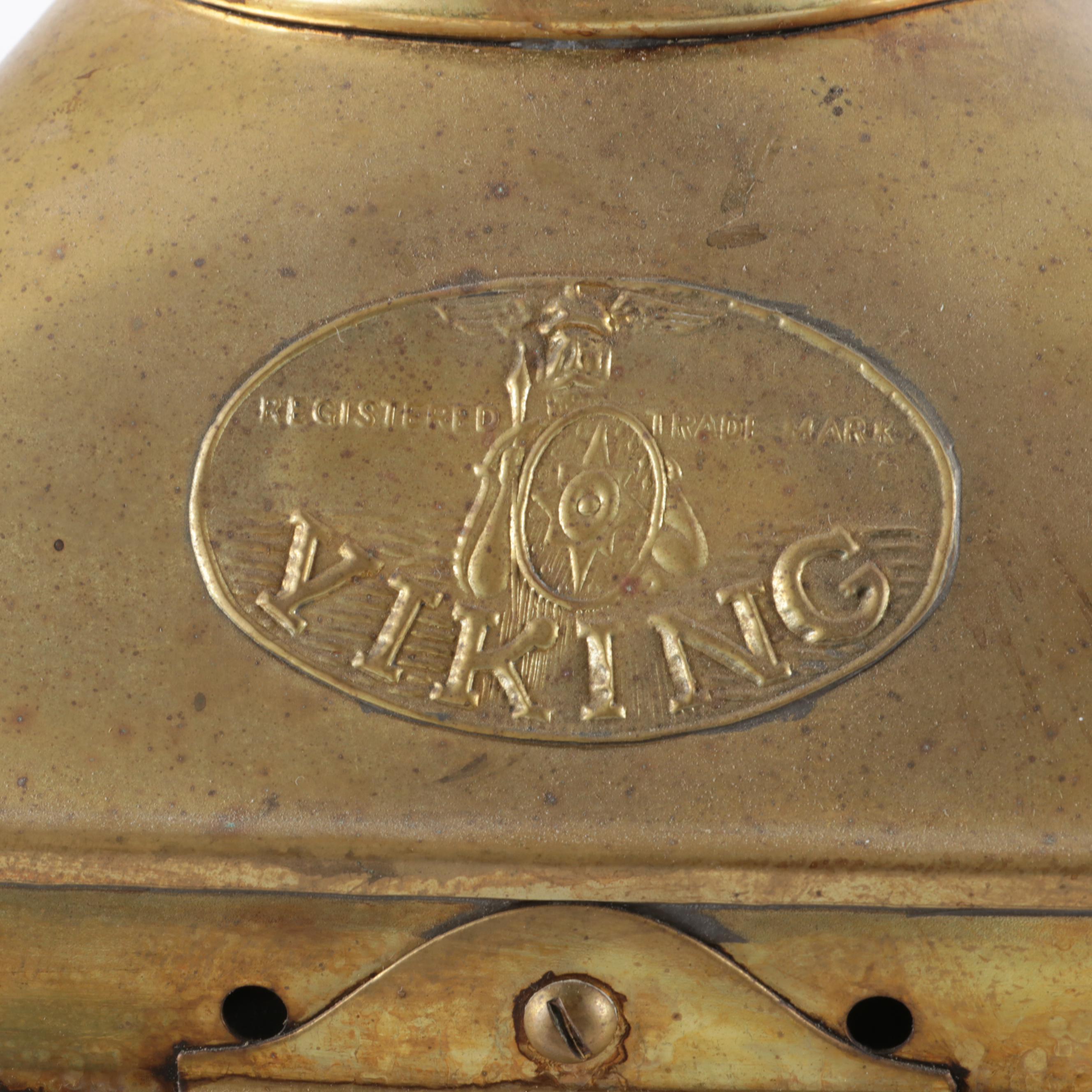 Brass Viking Oil Lantern and Small Oil Lamp