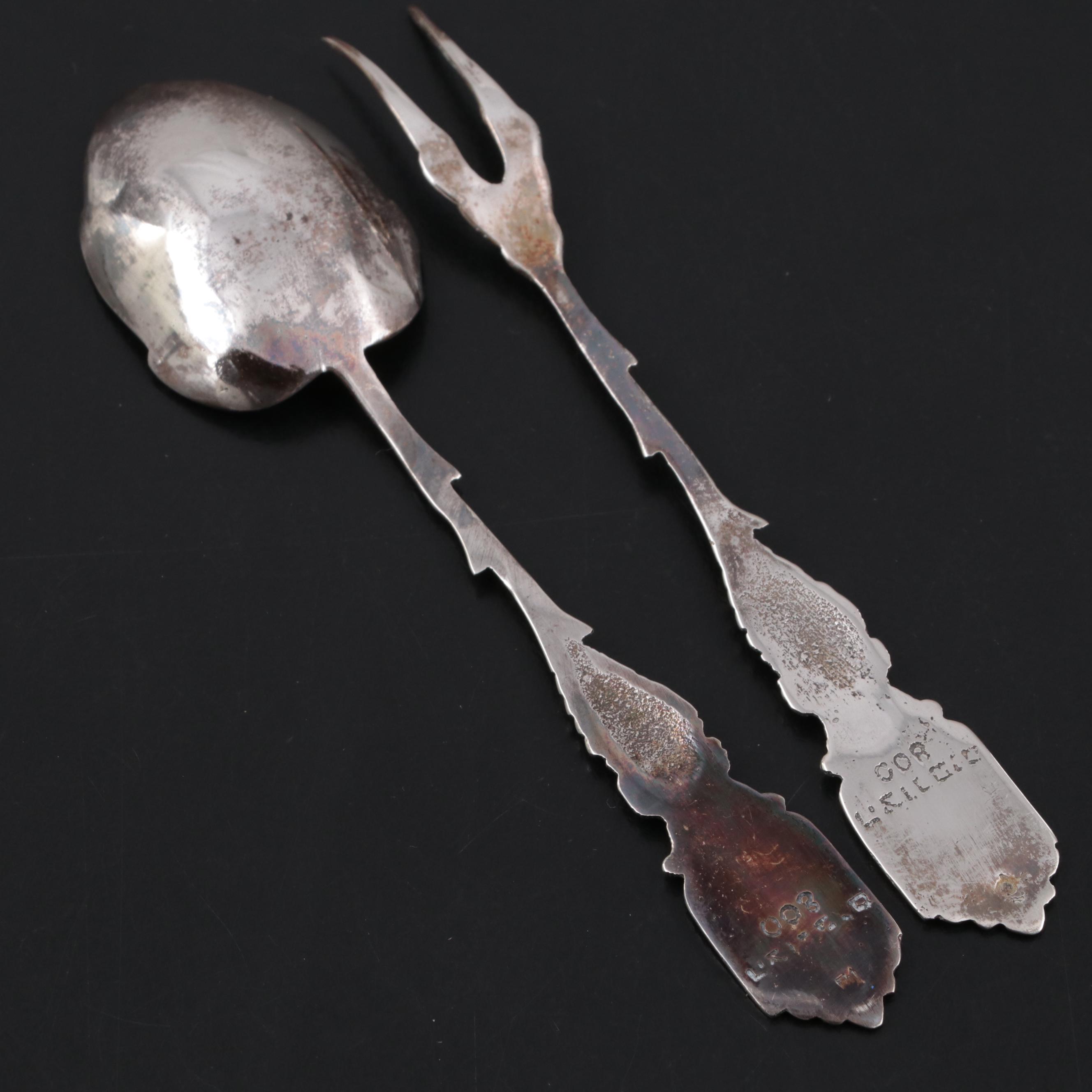 Israeli Sterling Silver Kiddush Cups with Hazorfim 800 Silver Serving