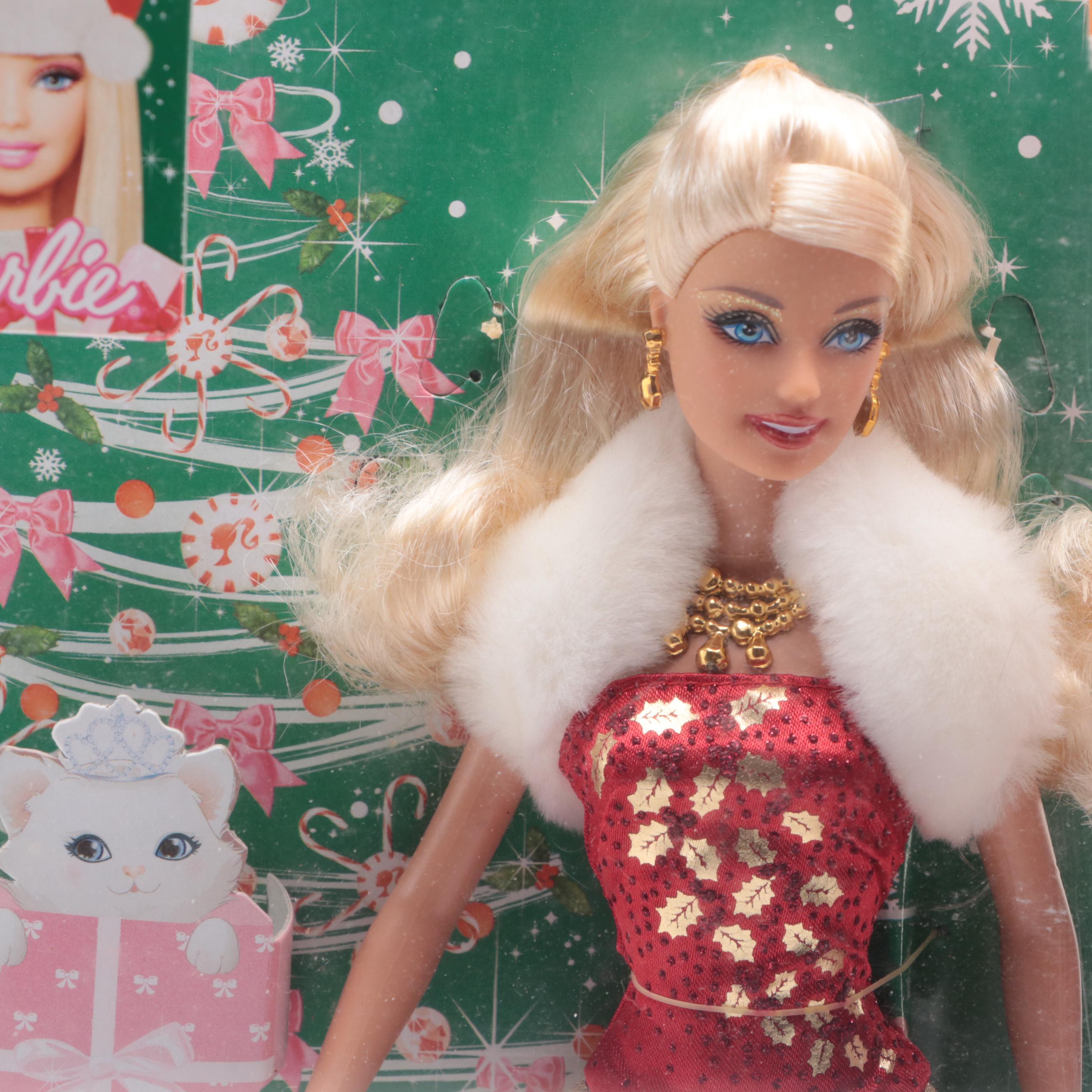 Mattel "Holiday Wishes" and "Sweet Valentine" Barbie Dolls