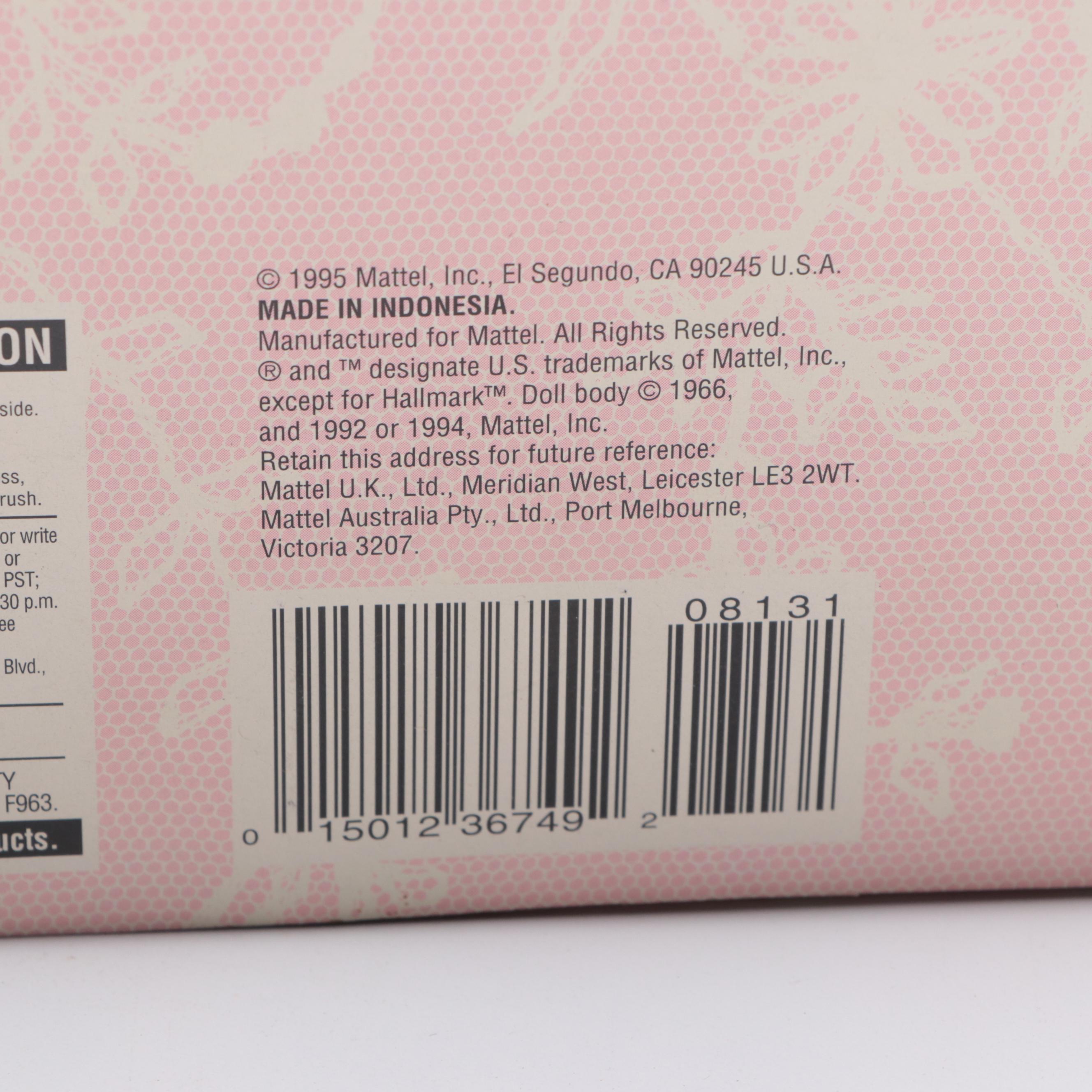 Mattel "Holiday Wishes" and "Sweet Valentine" Barbie Dolls