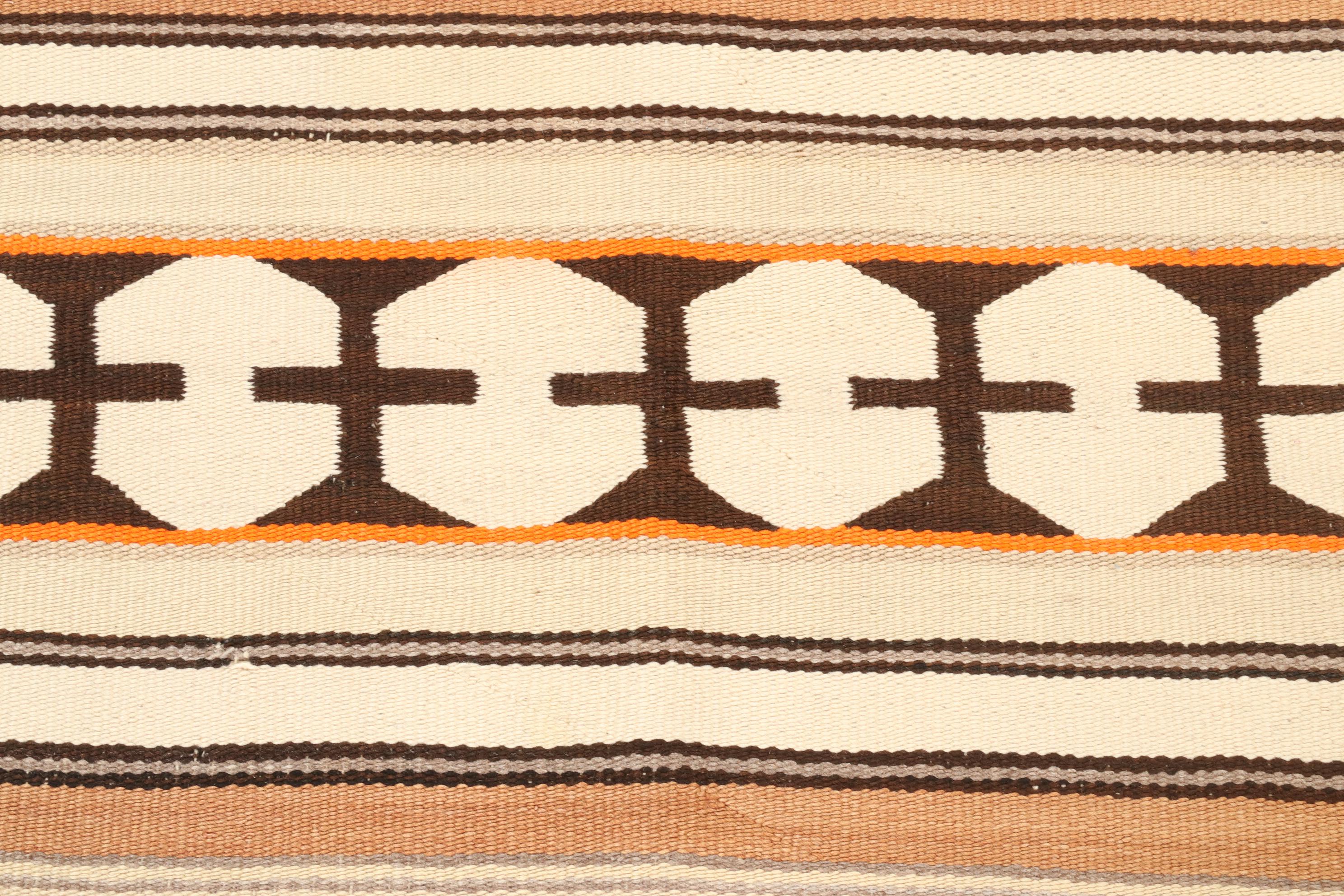 2'2 x 3'10 Handwoven Navajo Chinle Style Saddle Blanket