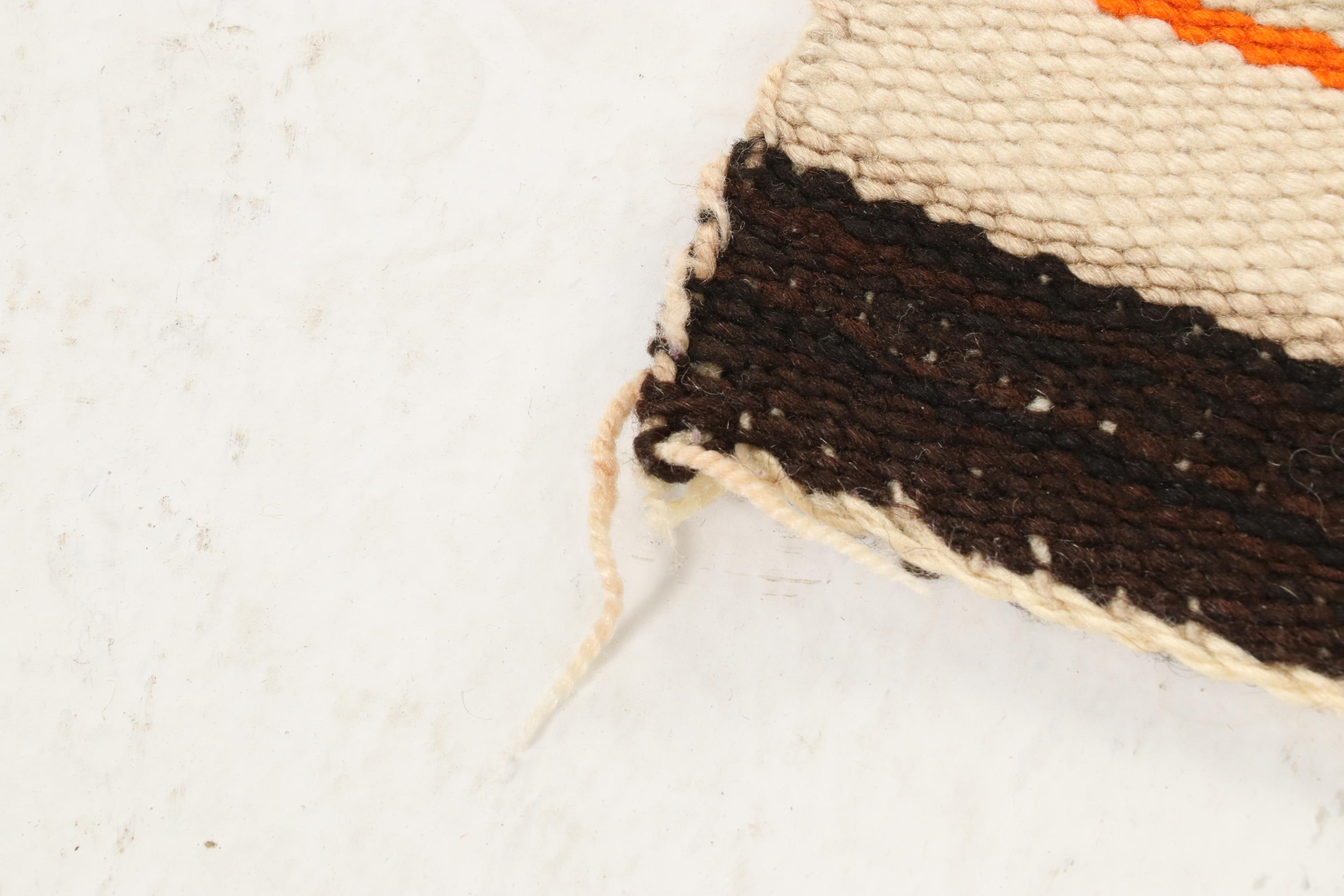 2'2 x 3'10 Handwoven Navajo Chinle Style Saddle Blanket