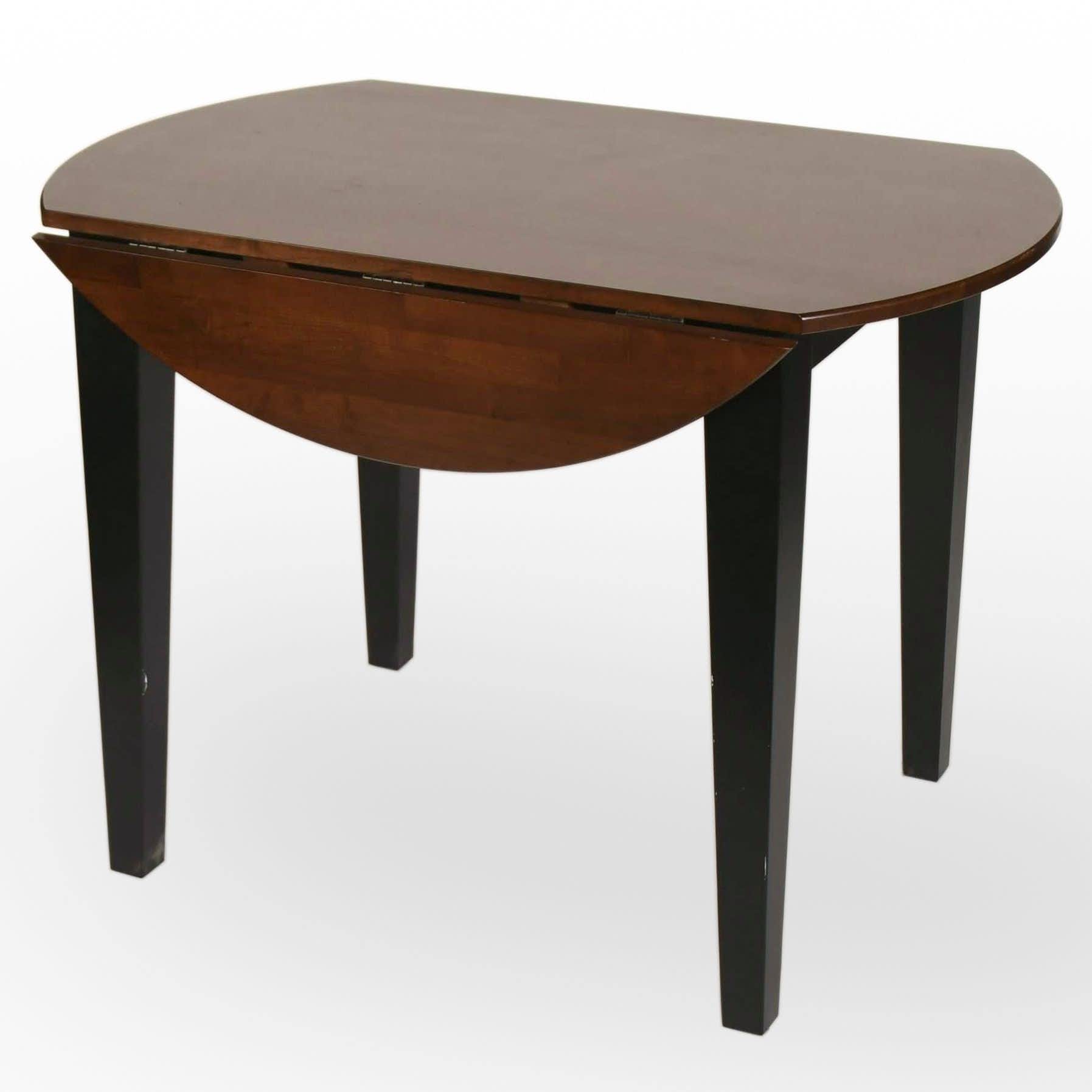 Contemporary Hardwood Drop-Leaf Table