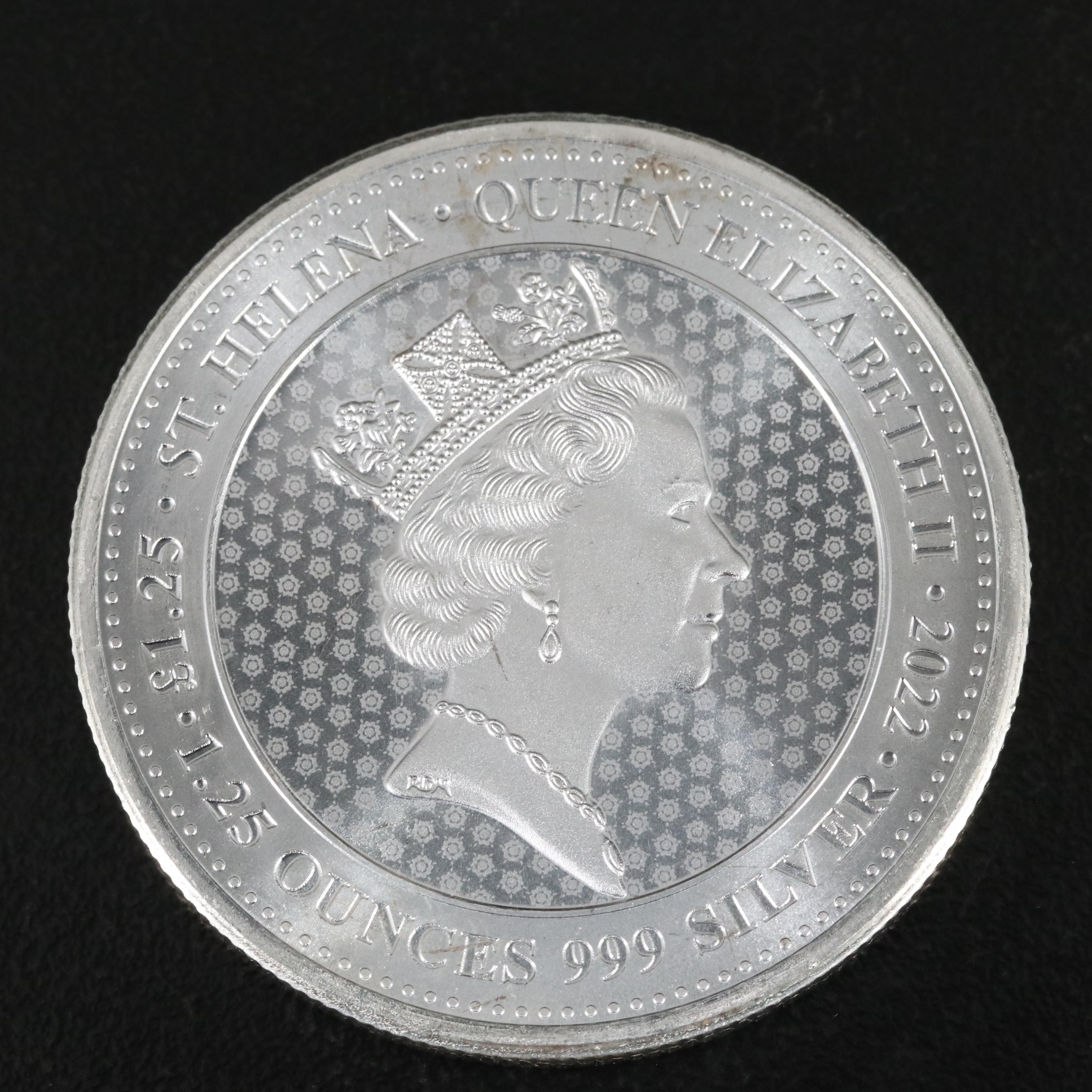 Four 2022 St. Helena 1.25-Oz. Fine Silver Coins