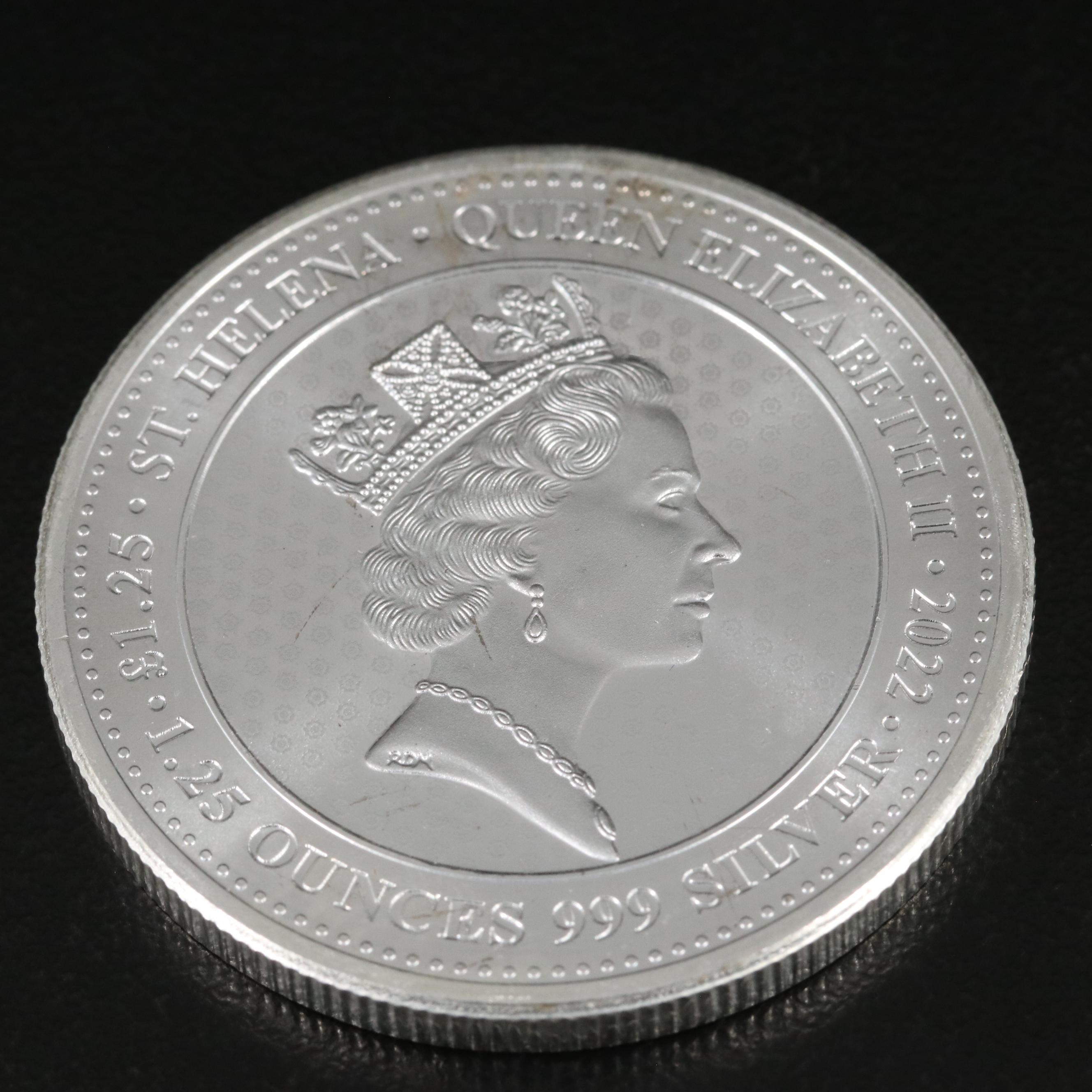Four 2022 St. Helena 1.25-Oz. Fine Silver Coins