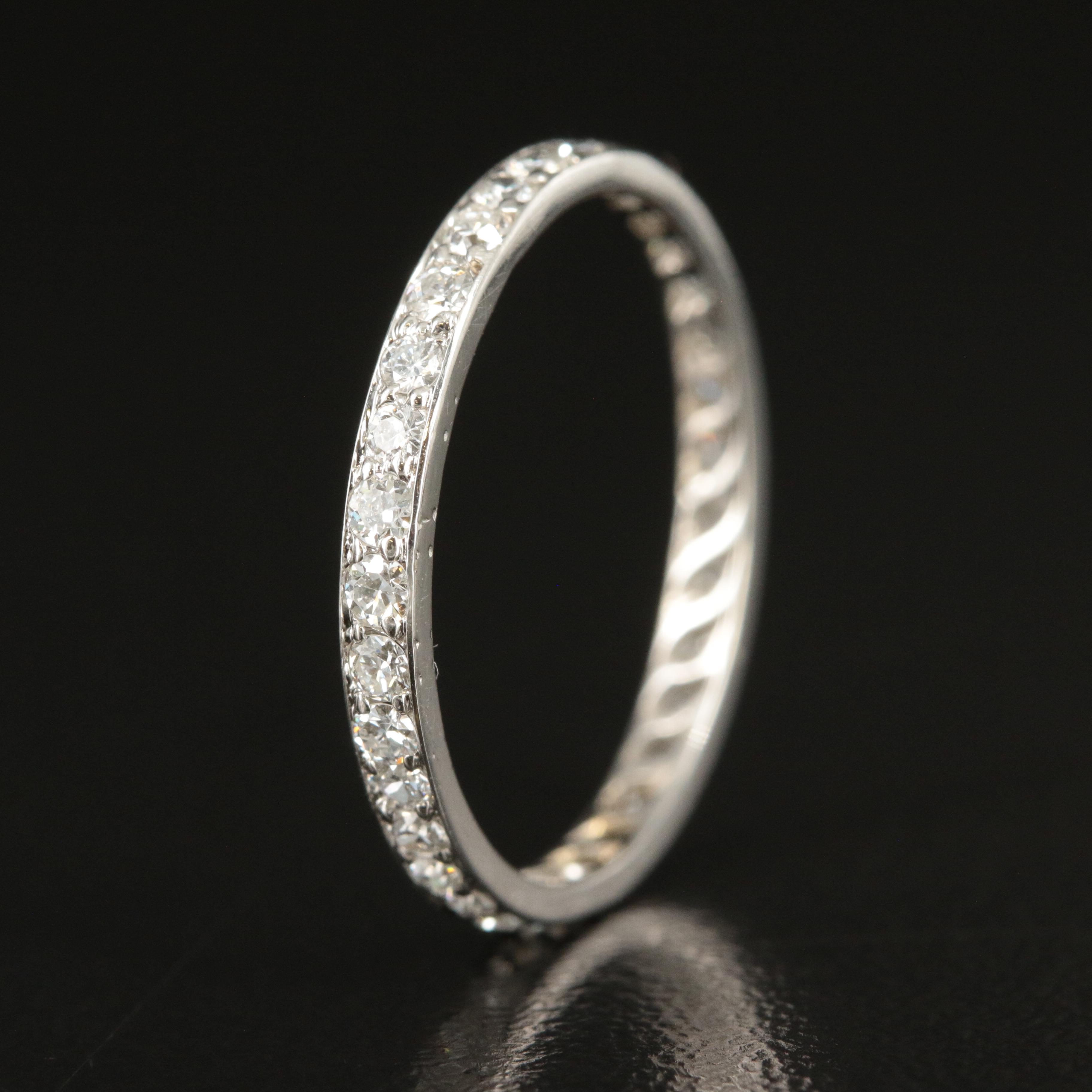 Tiffany & Co. Platinum 0.51 CTW Diamond Eternity Band
