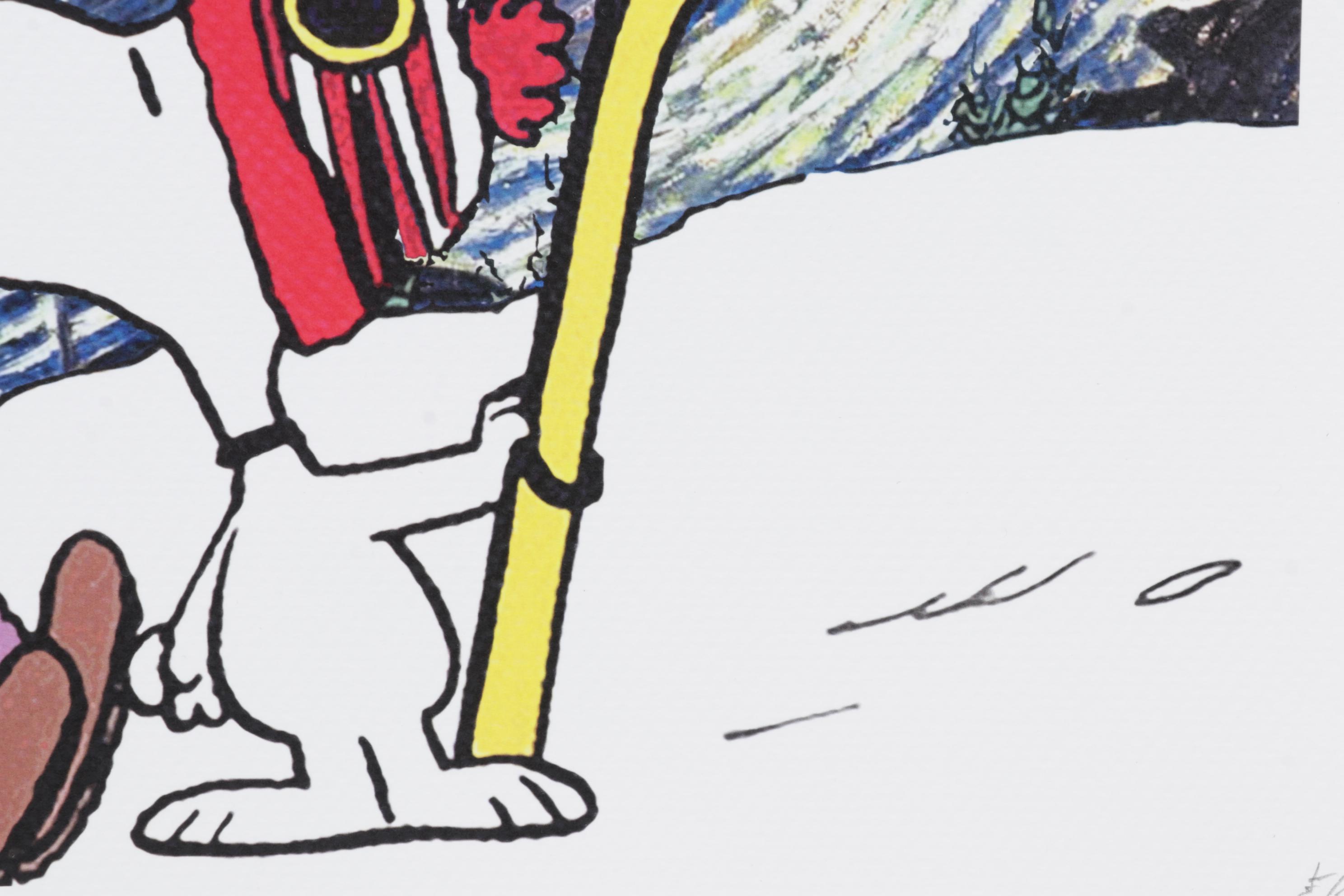 Death NYC Pop Art Graphic Print Featuring Snoopy x Van Gogh, 2023