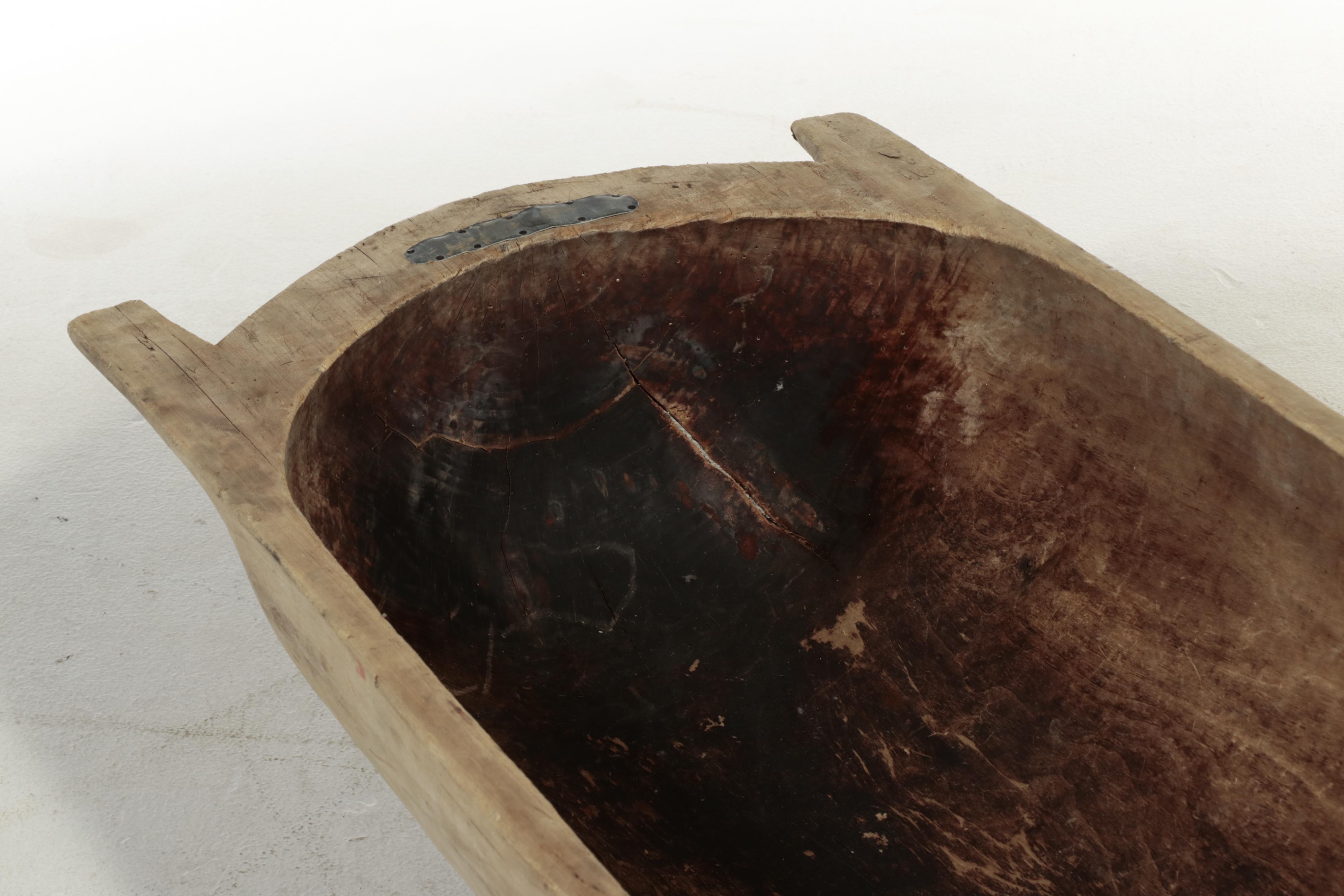 European Wooden Dough Trough, 19th Century