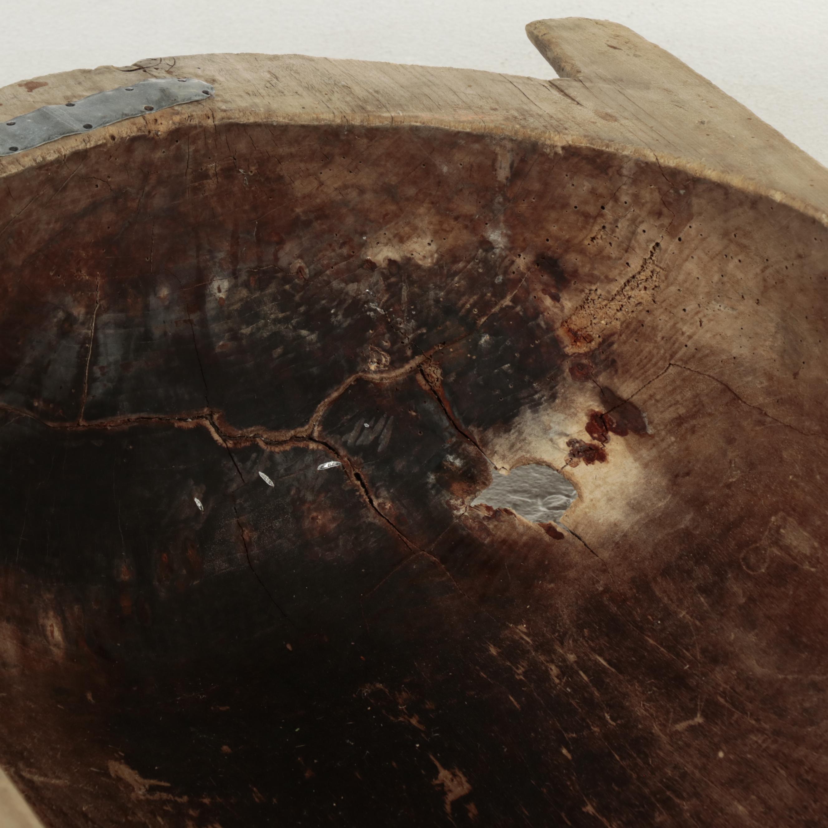 European Wooden Dough Trough, 19th Century