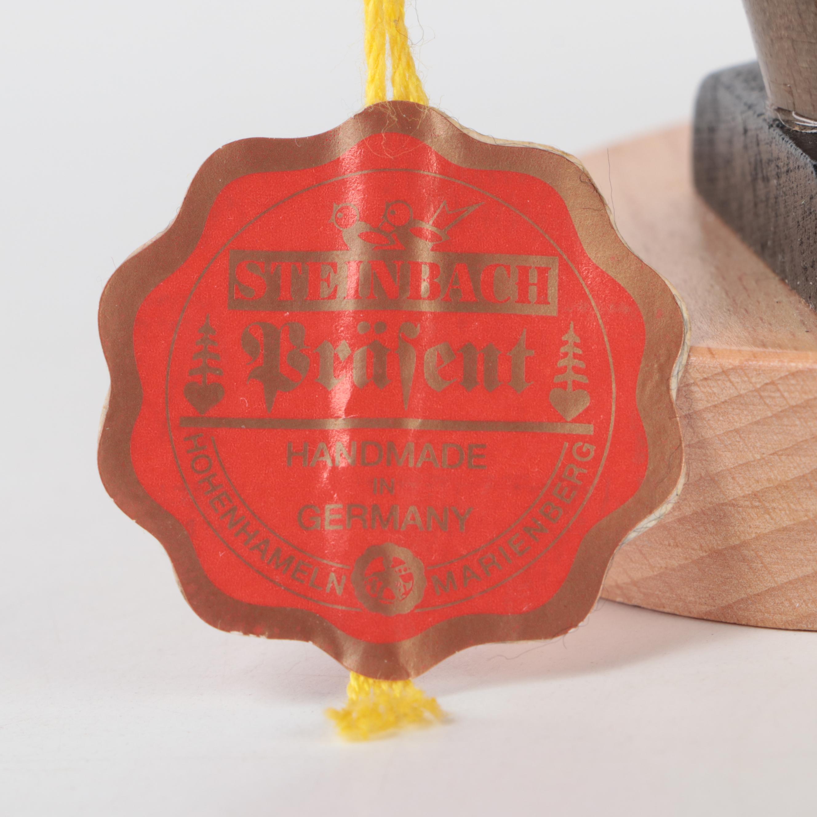 Steinbach Folk Art Wood Nutcracker with Rainoldi Wood Pinocchio Figurines