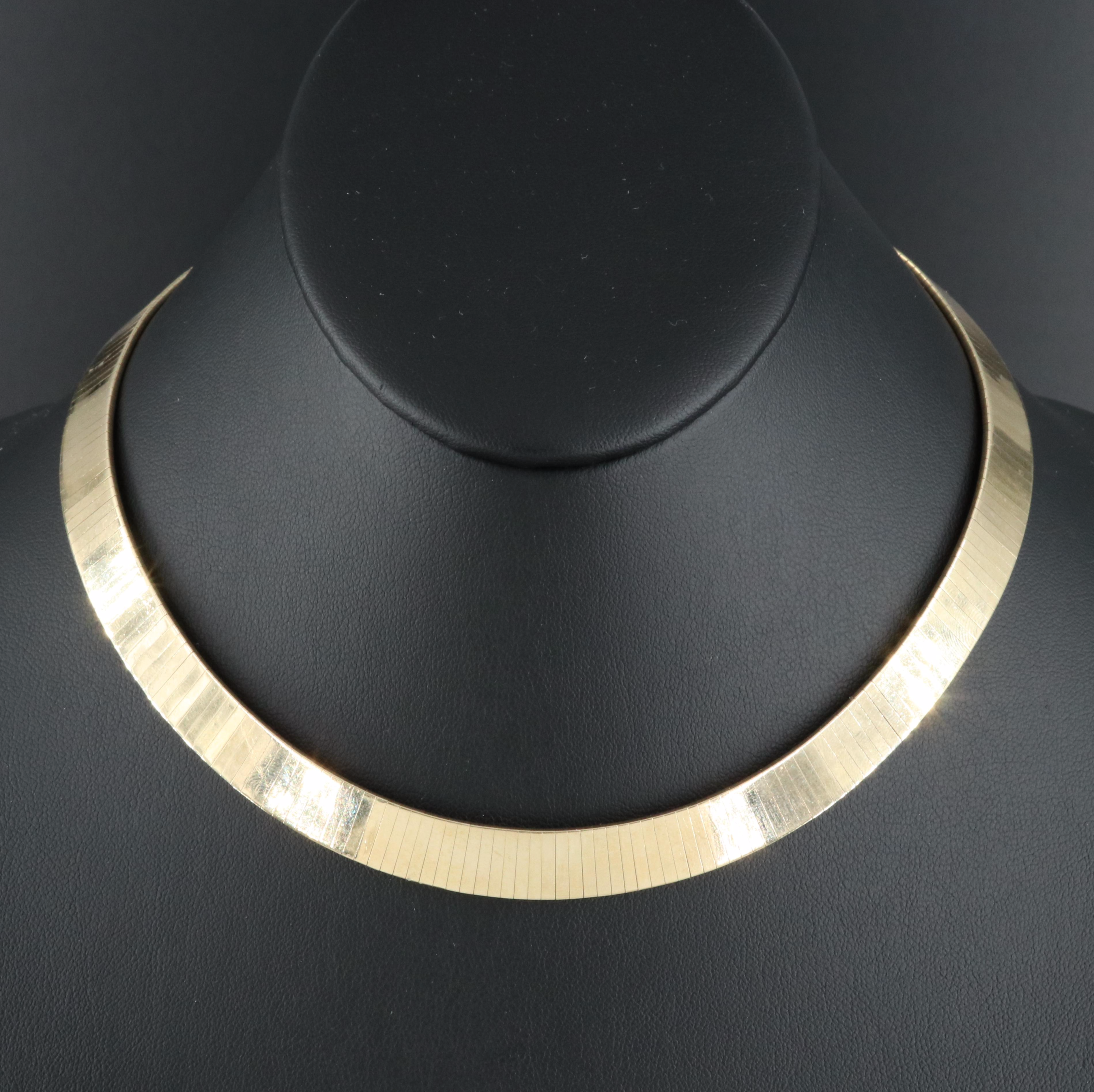 Italian 14K Omega Chain