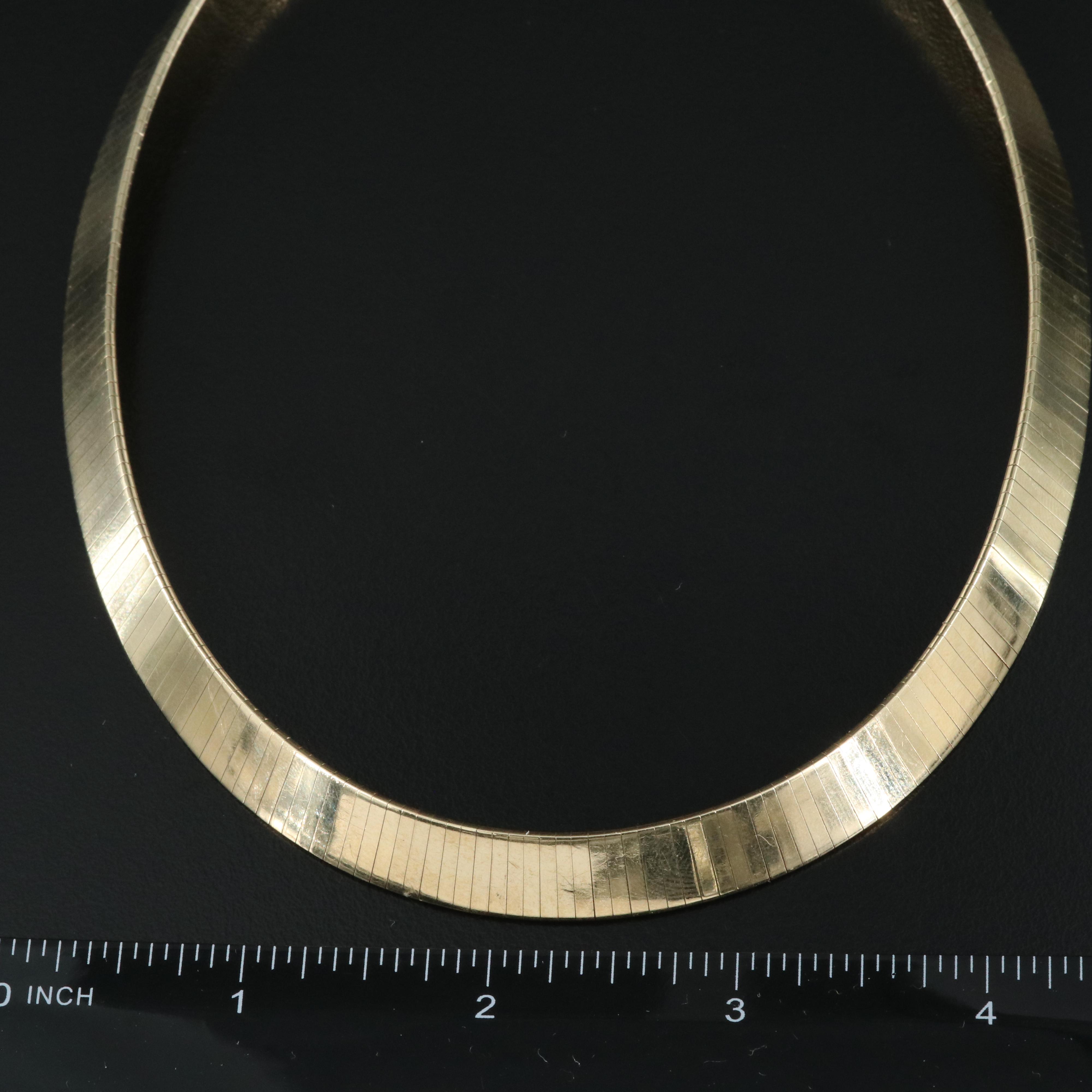 Italian 14K Omega Chain