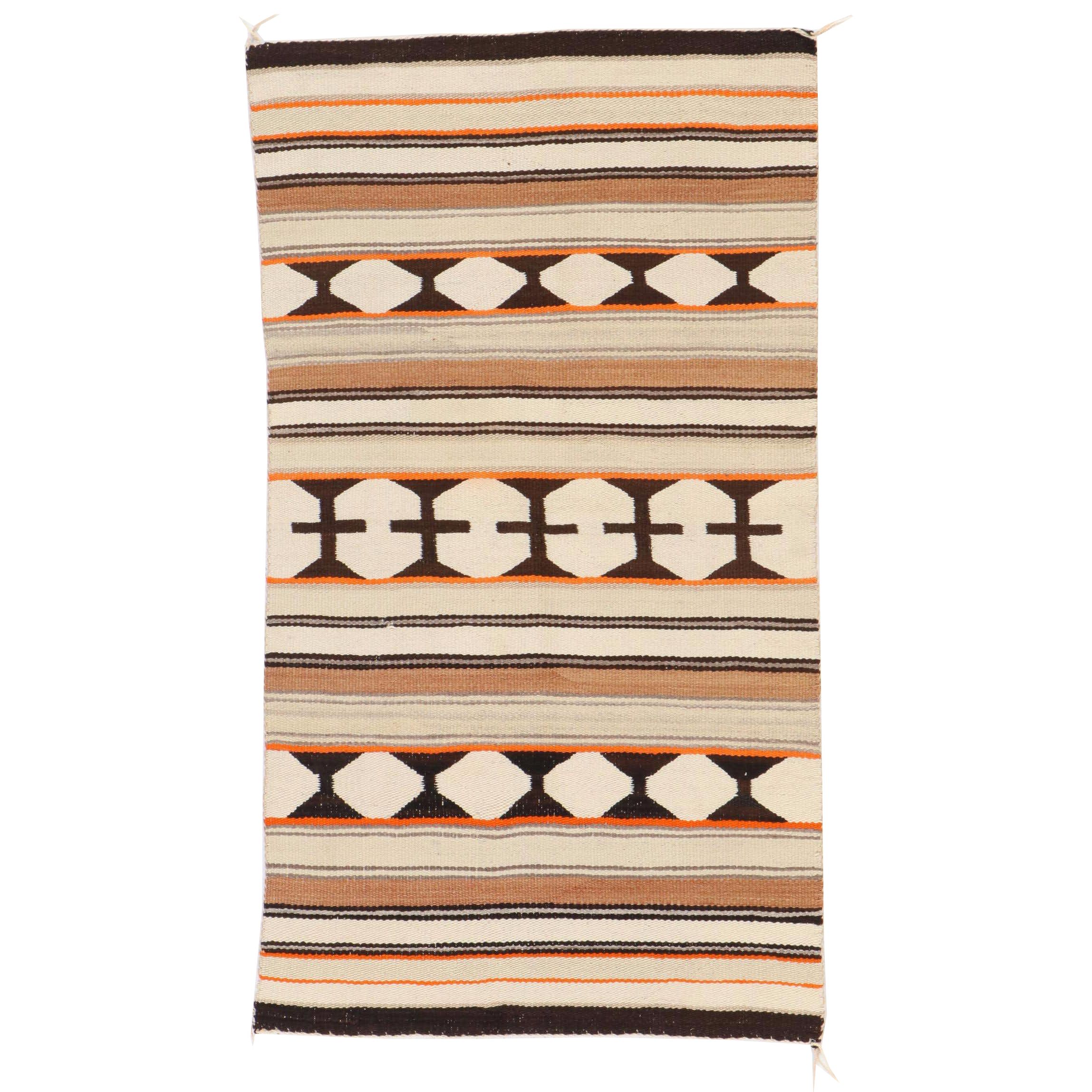 2'2 x 3'10 Handwoven Navajo Chinle Style Saddle Blanket