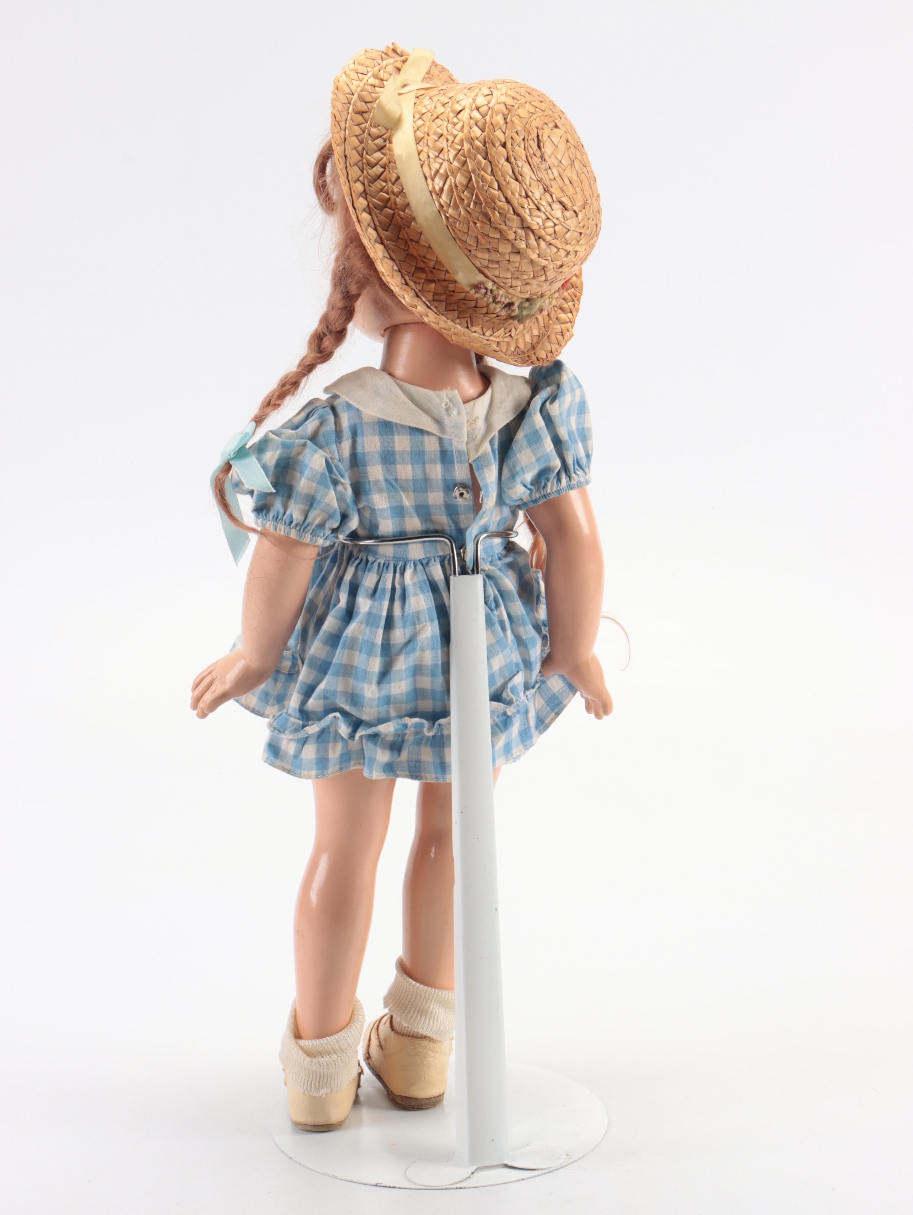 Composition Jointed Sleepy Eye Dolls, Mid-20th Century