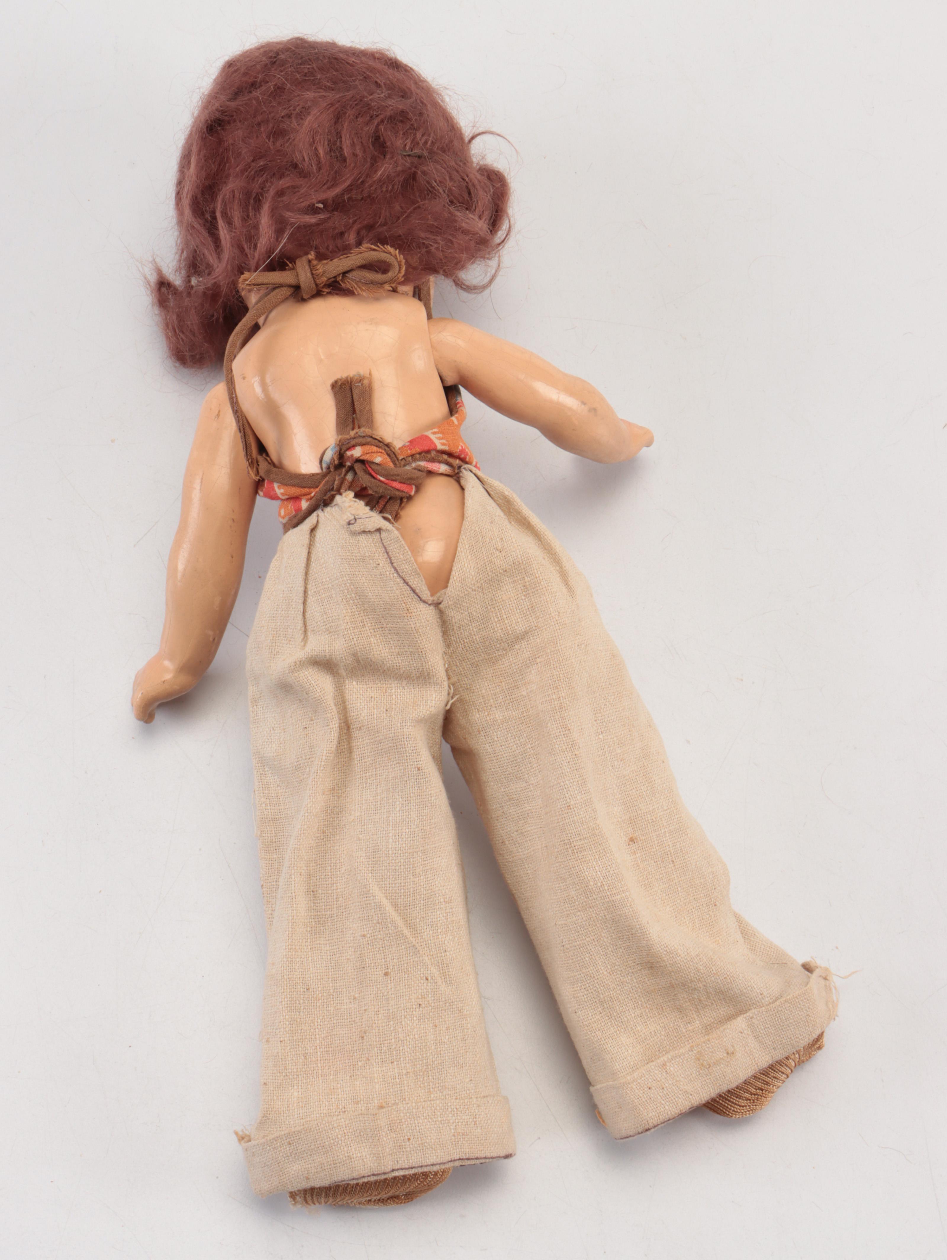 Composition Jointed Sleepy Eye Dolls, Mid-20th Century