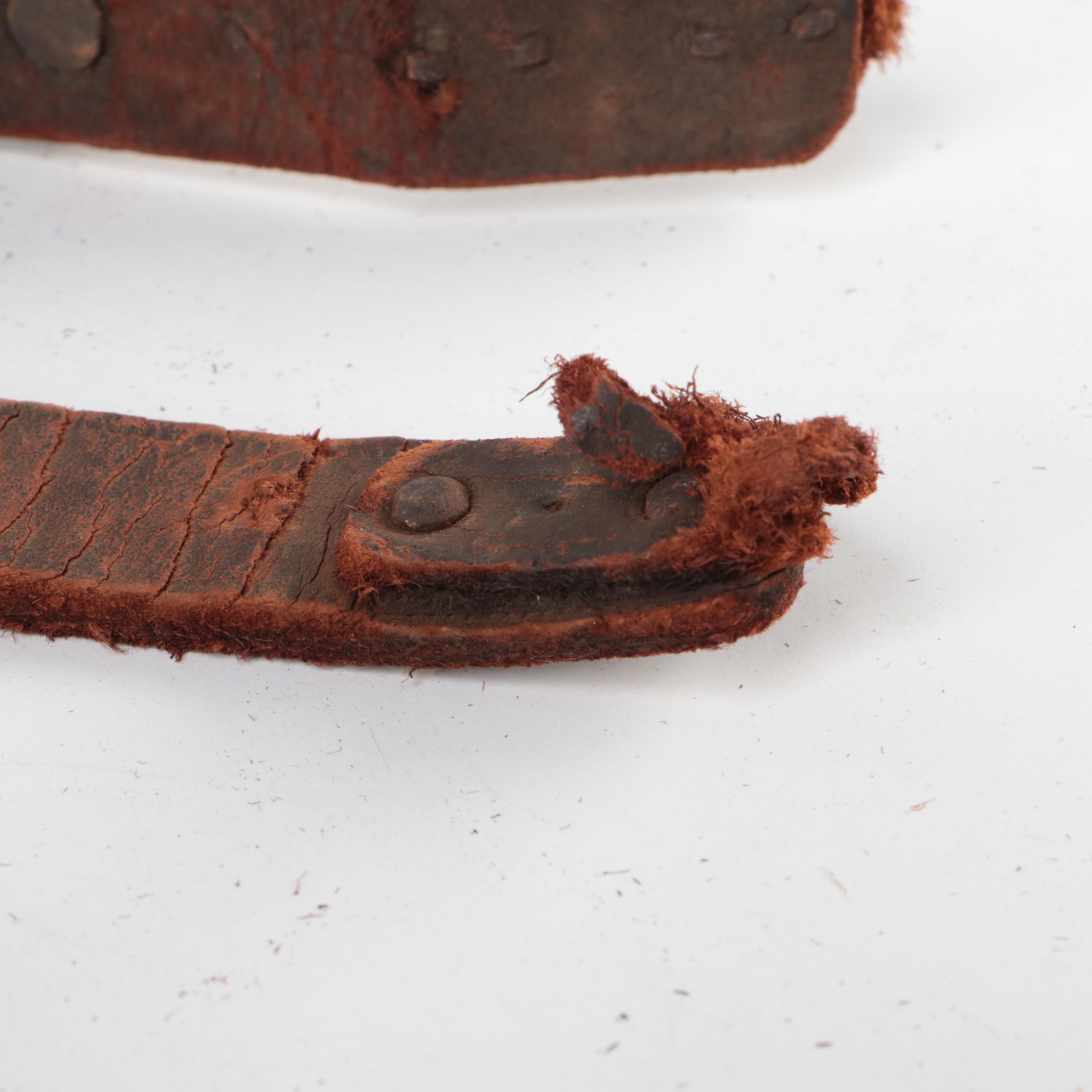 Late Victorian Sleigh Bells on Leather Strap