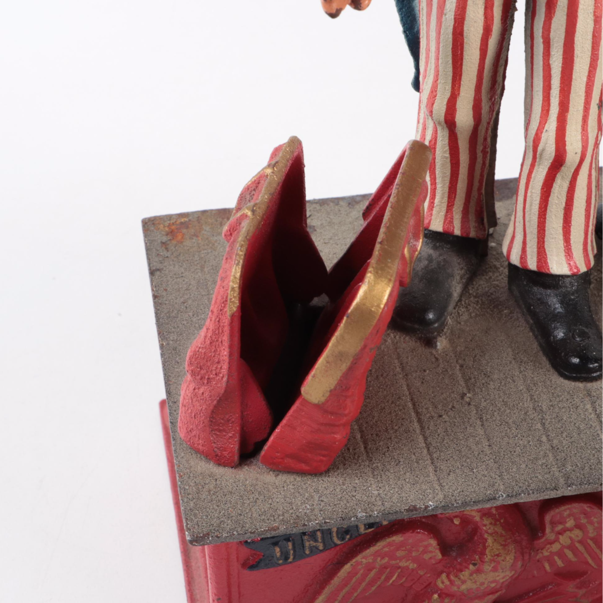 Replica Cast Iron "Uncle Sam" Mechanical Bank